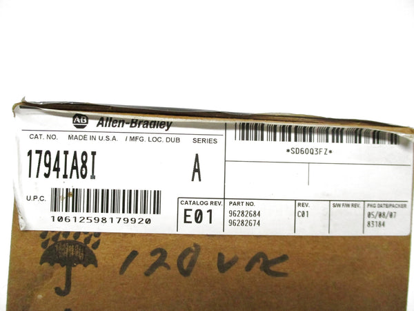 ALLEN BRADLEY 1794-IA8I SER. A NSMP
