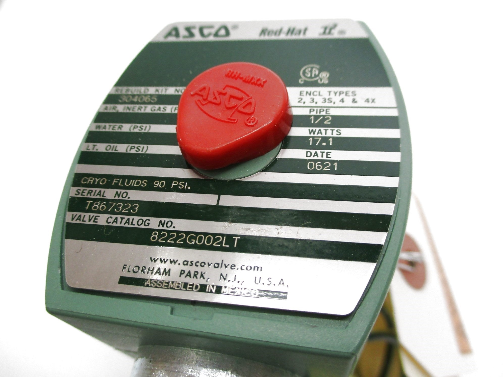 ASCO 8222G002LT 120V NSMP