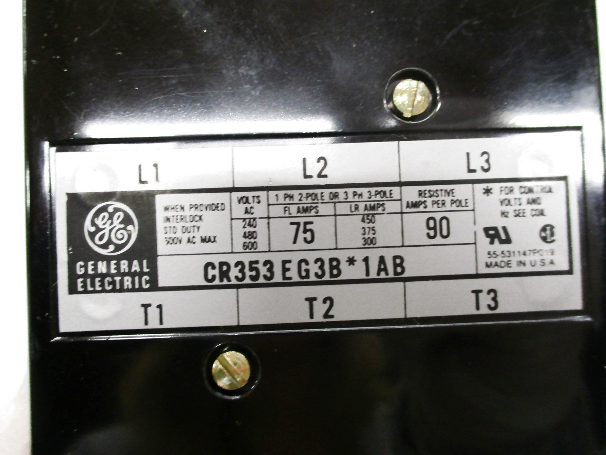 GENERAL ELECTRIC CR353EG3BH1AB 24V NSMP