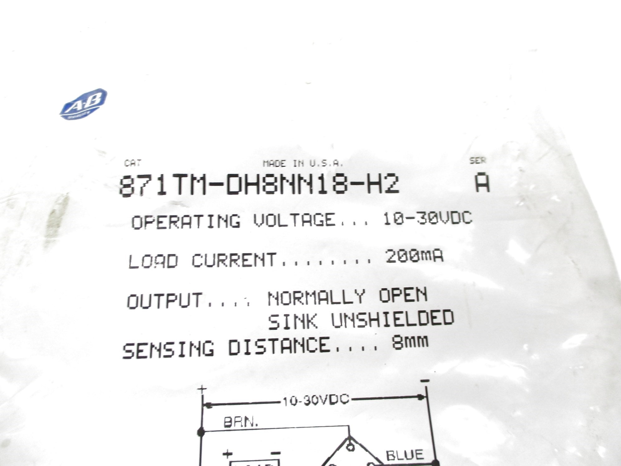 INDUSTRIAL SPARE PART 871TM-DH8NN18-H2 SER. A NSMP