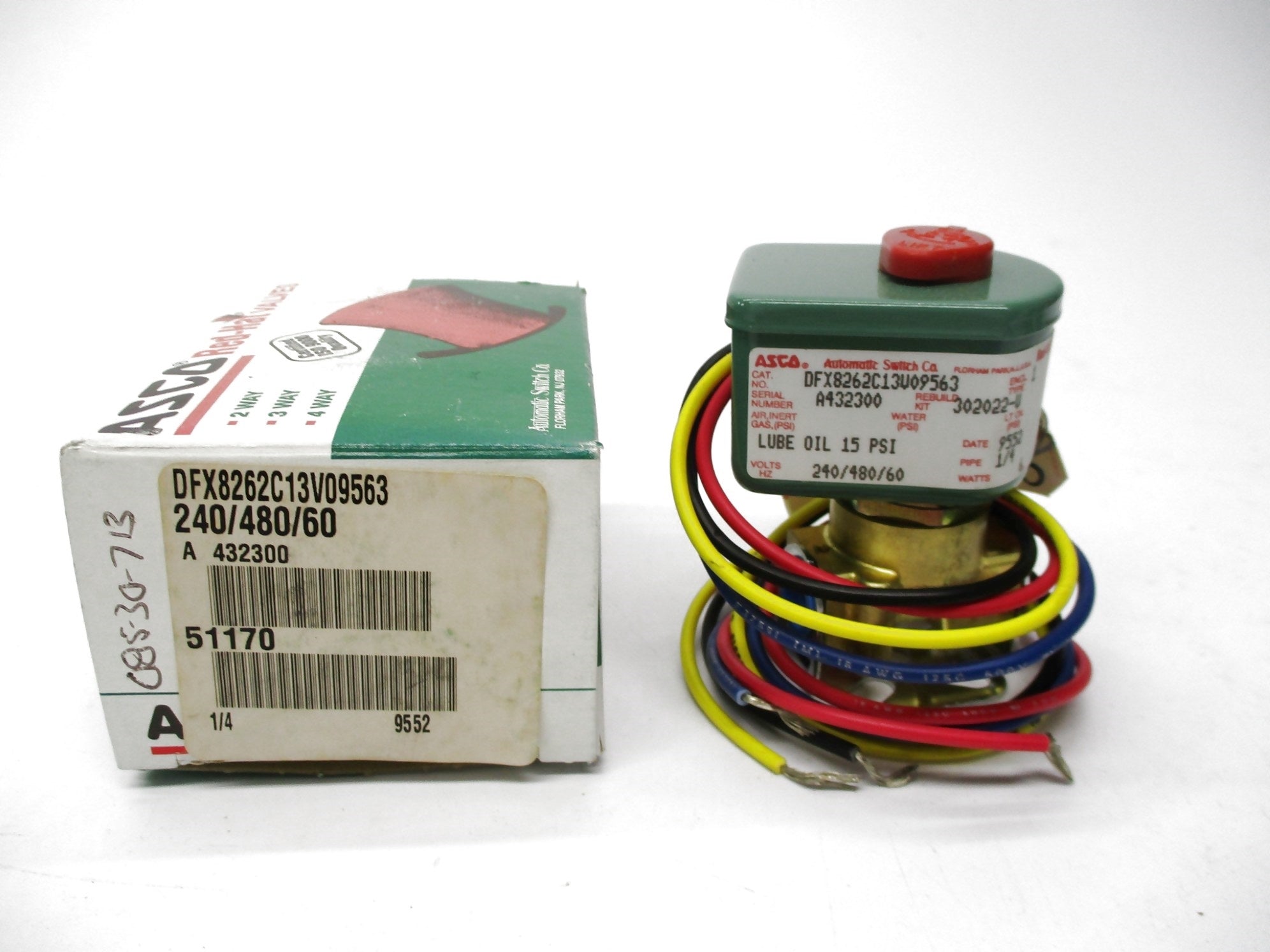 ASCO DFX8262C13V09563 240/480V NSMP