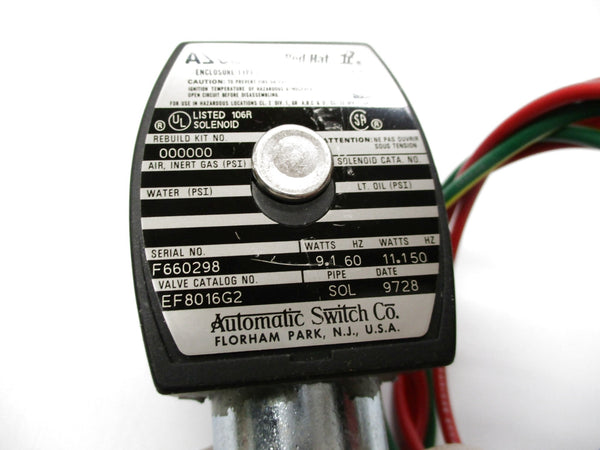ASCO EF8016G2 120V NSNP