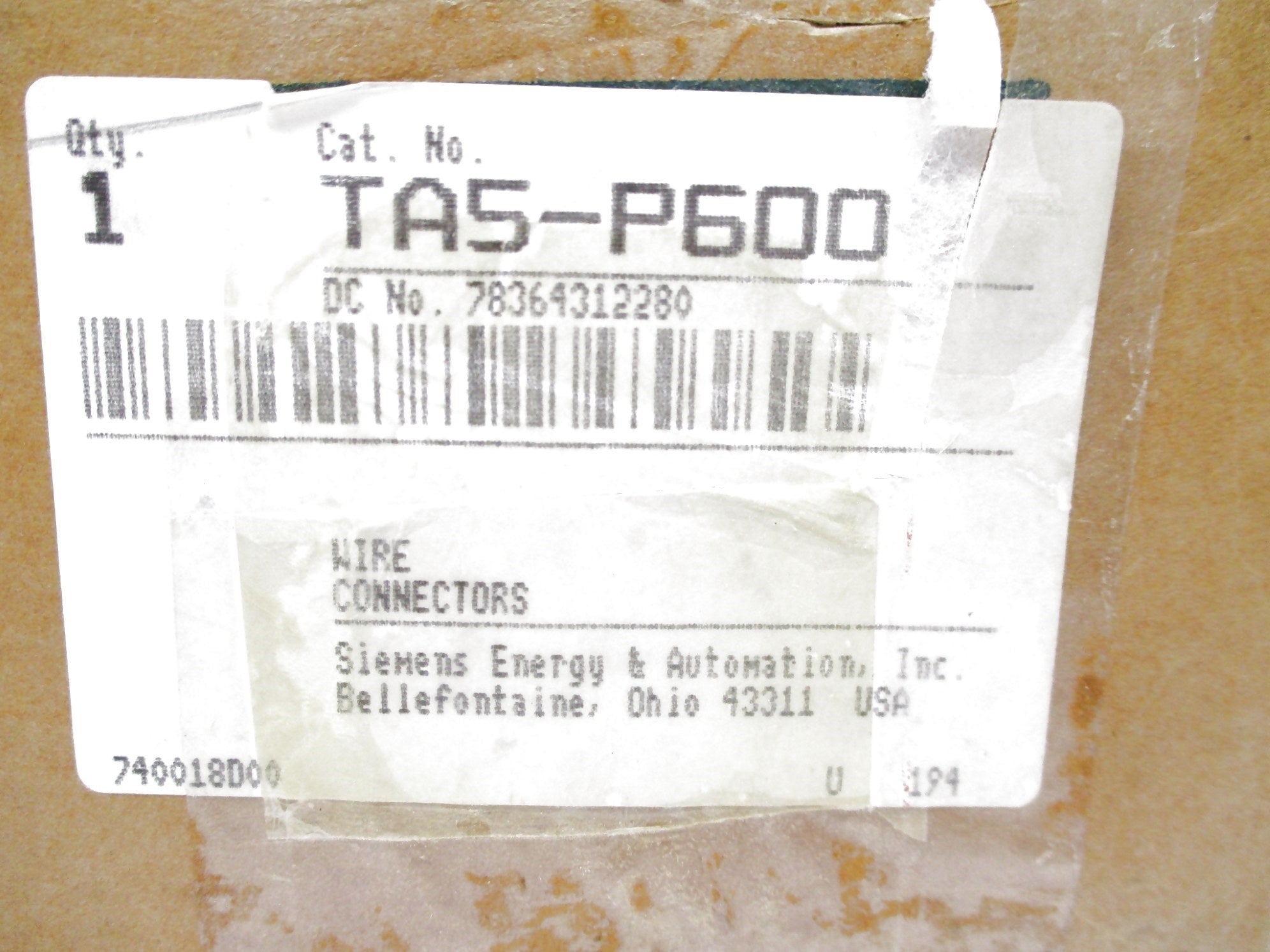 SIEMENS TA5-P600 NSMP