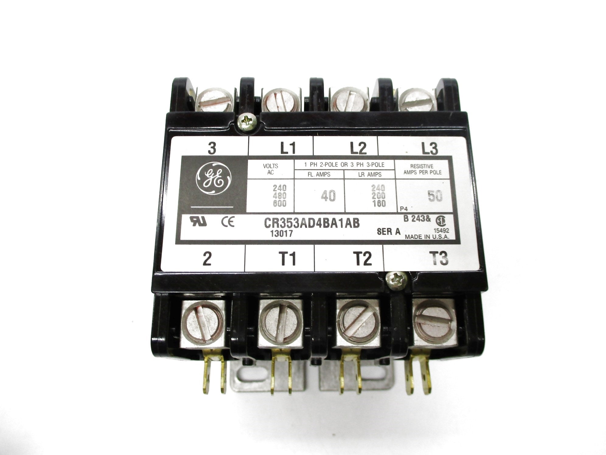 GENERAL ELECTRIC CR353AD4BA1AB 110-120V NSMP