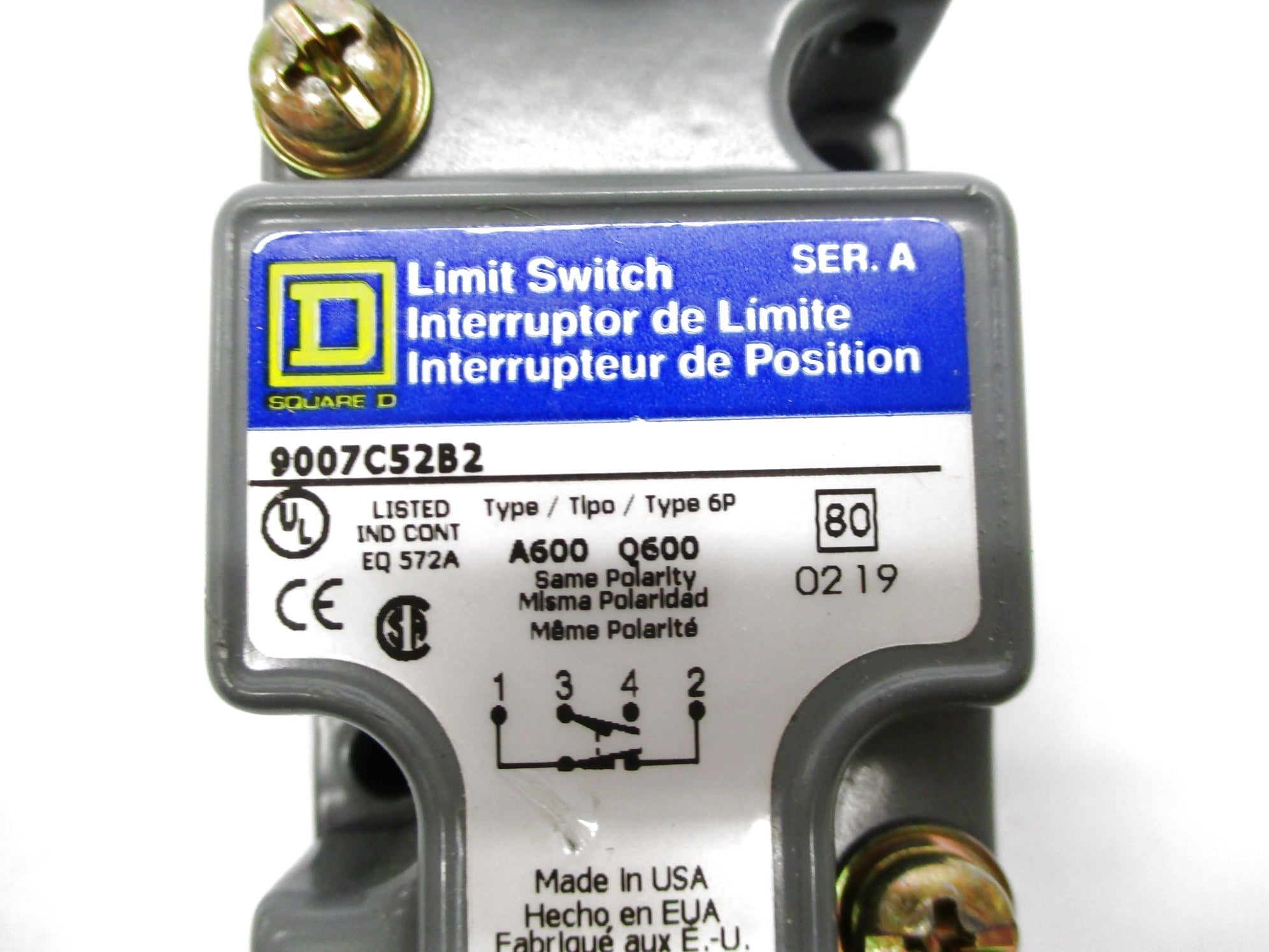 SQUARE D 9007C52B2 SER. A NSNP