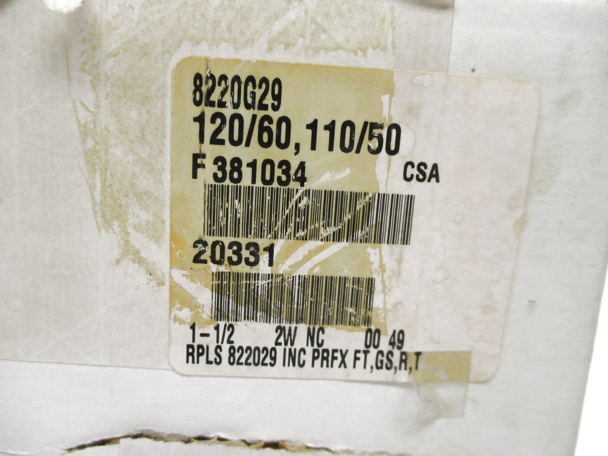 ASCO 8220G29 120V NSMP