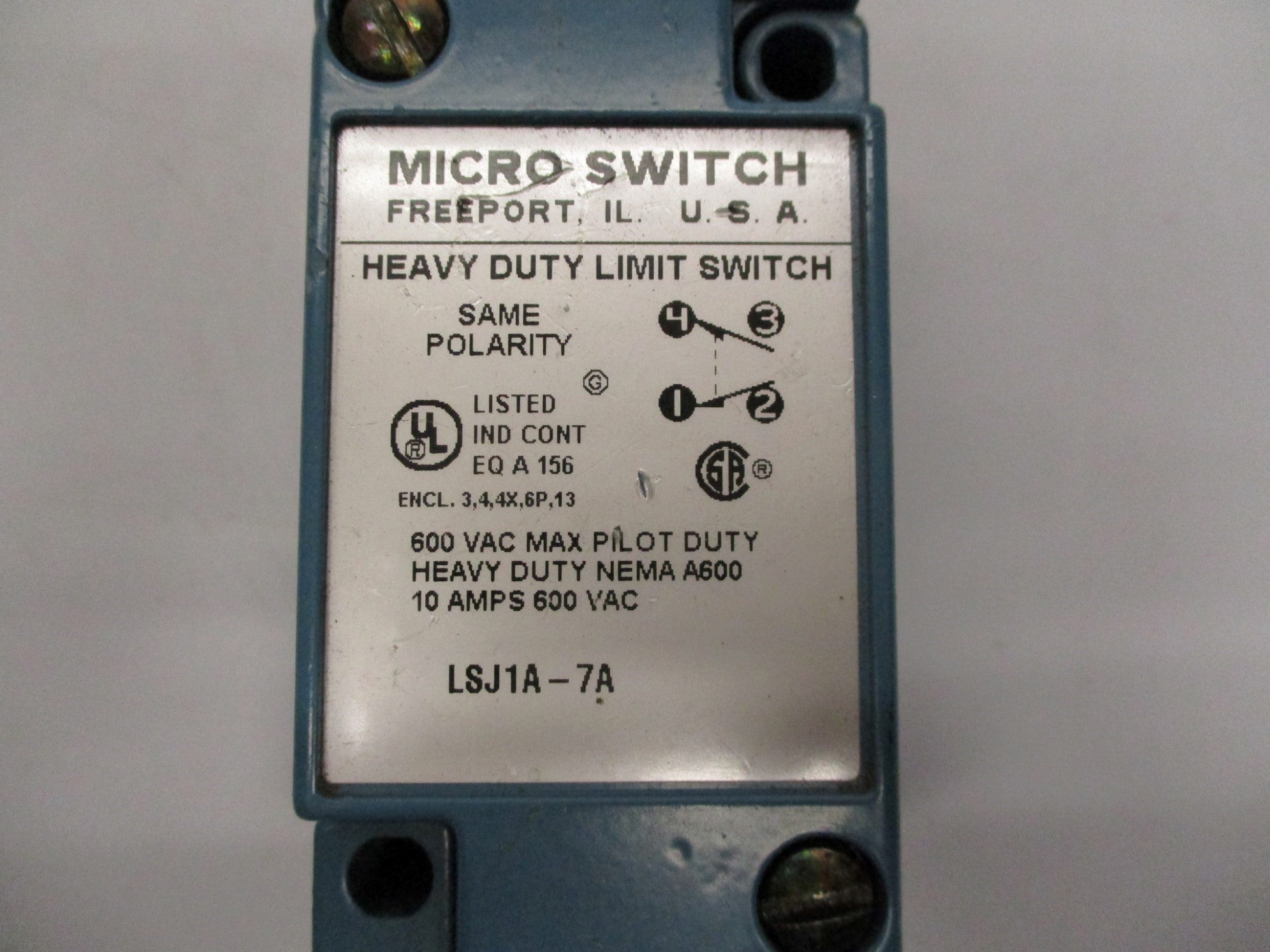 MICRO SWITCH LSJ1A-7A (AS PICTURED) NSNP