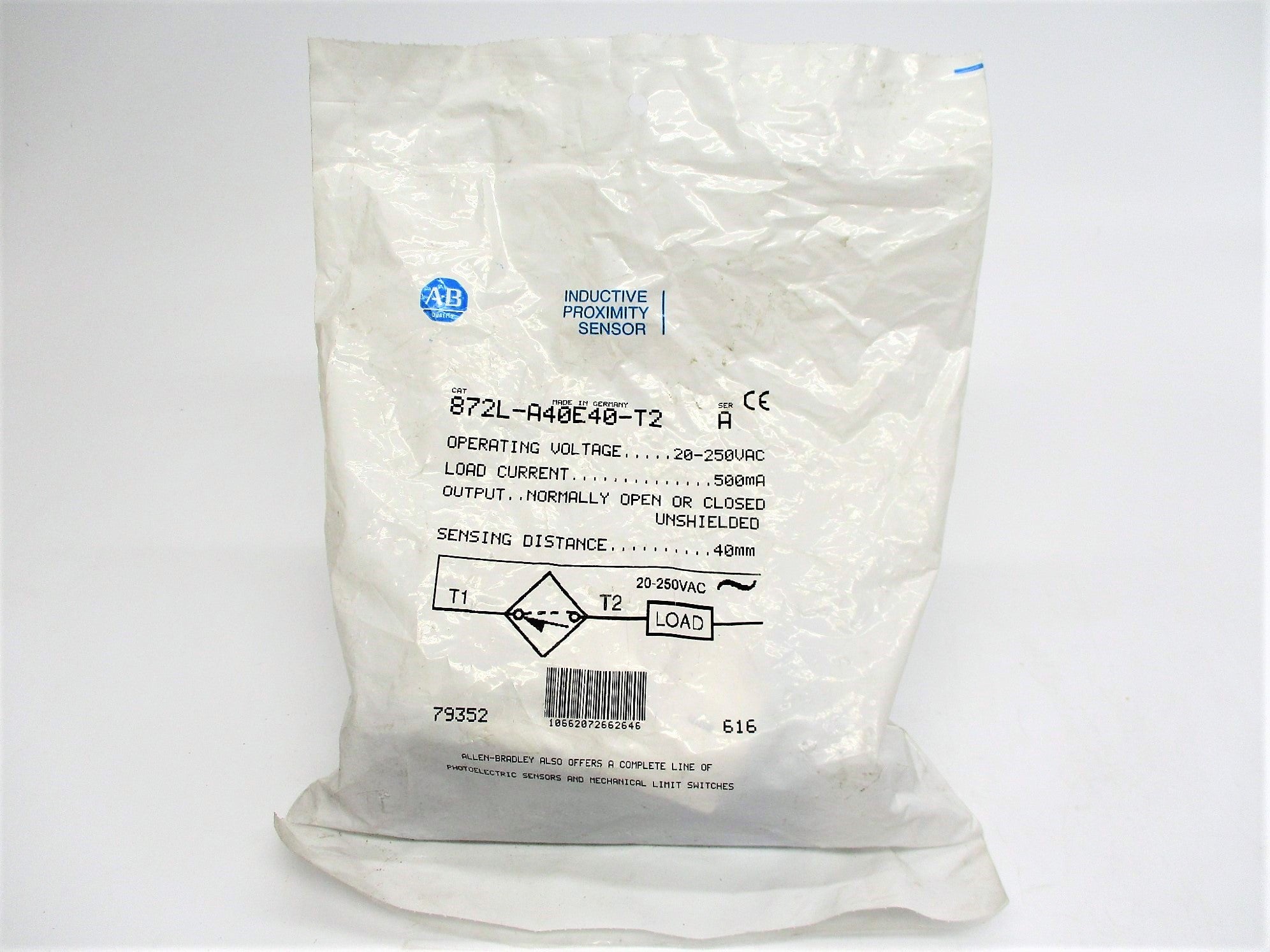 ALLEN BRADLEY 872L-A40E40-T2 SER. A NSMP