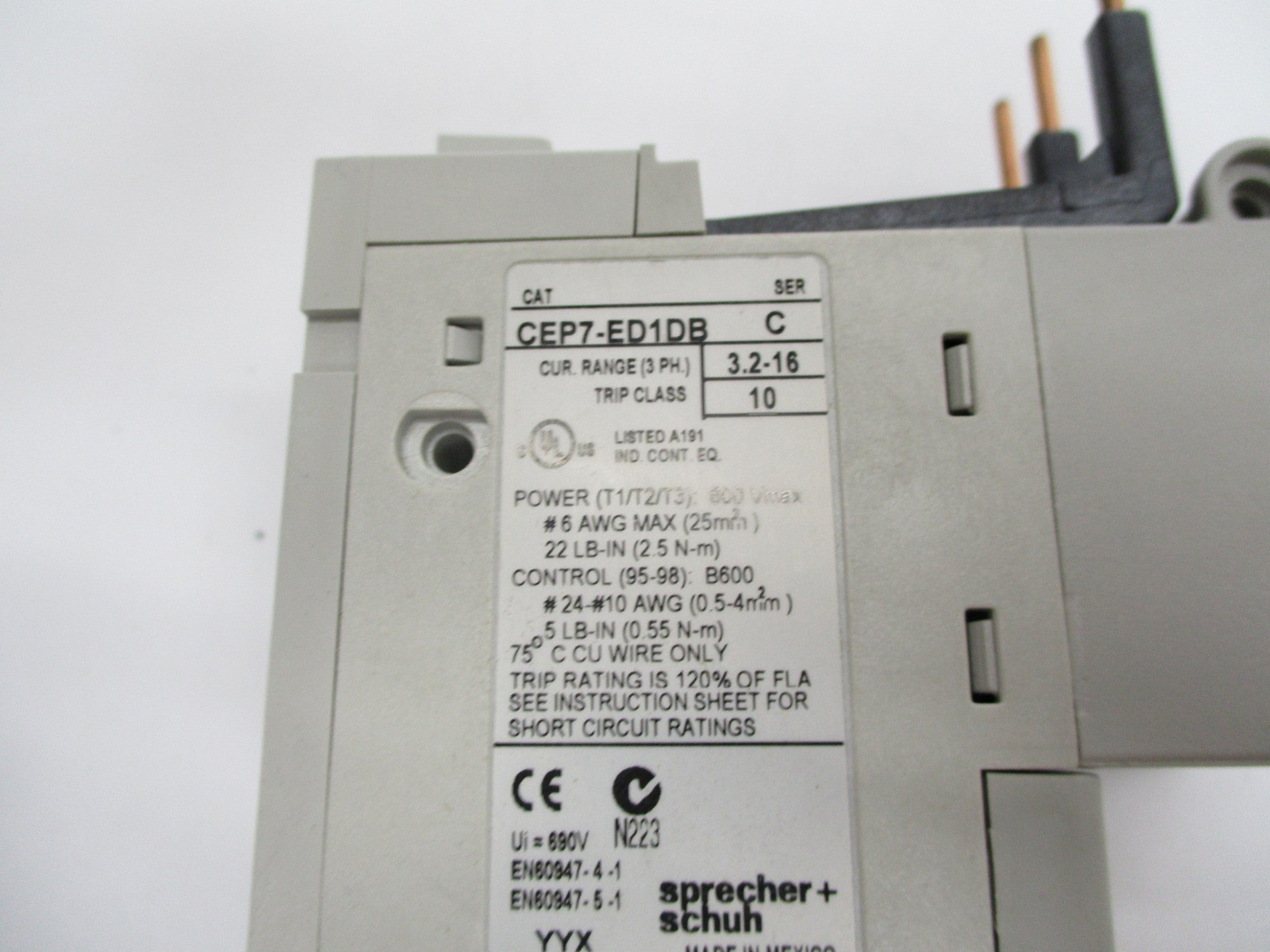 SPRECHNER SCHUH CEP7-ED1DB SER. C 3.2-16A NSMP