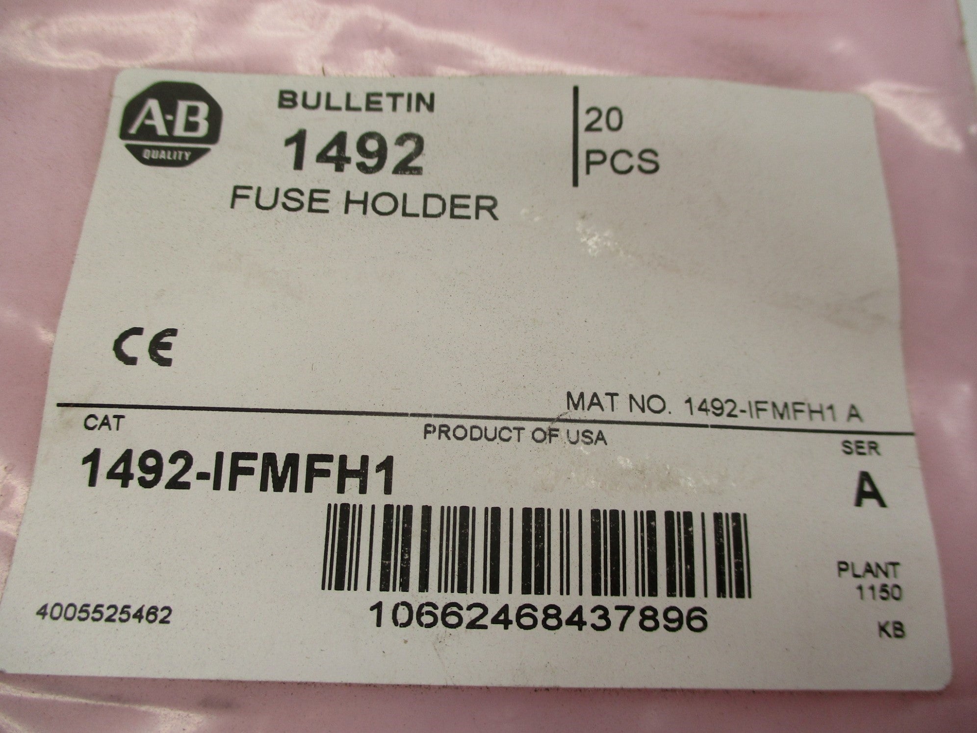 ALLEN BRADLEY 1492-IFMFH1 SER. A (PKG OF 20) NSMP