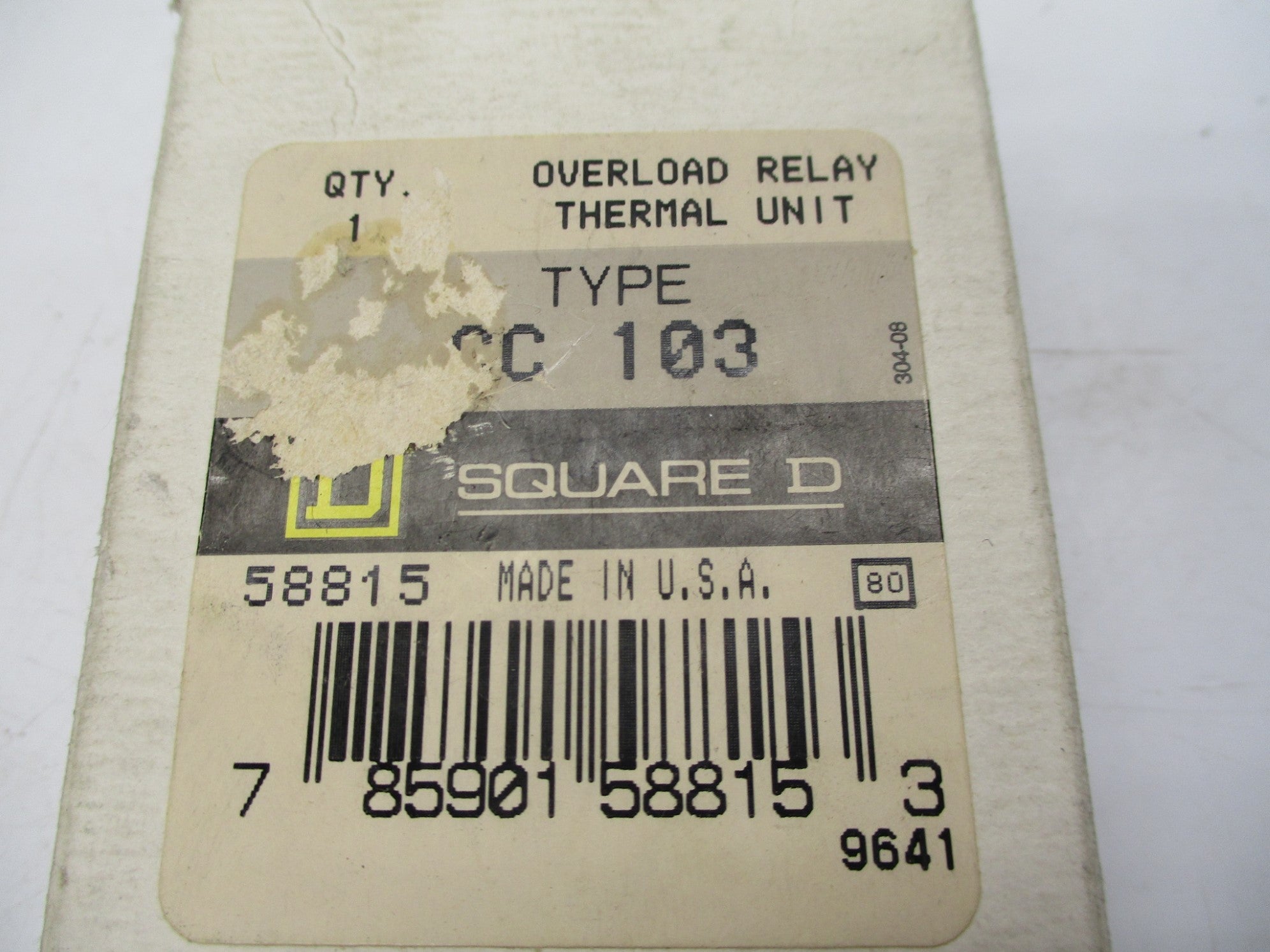 SQUARE D CC103 NSMP