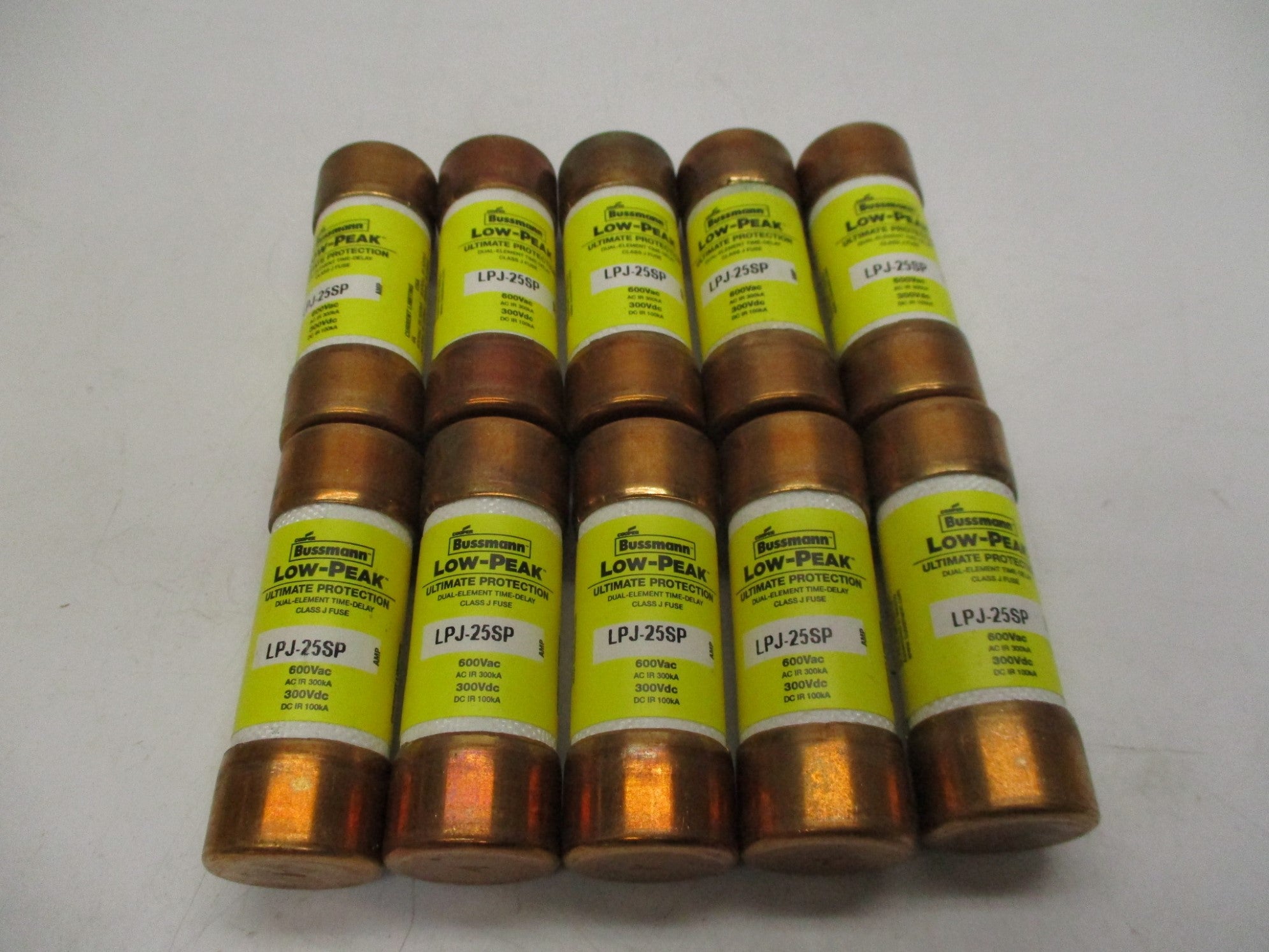 BUSSMANN LPJ-25SP 600VAC 25A (PKG OF 10) (YL/YL) NSMP