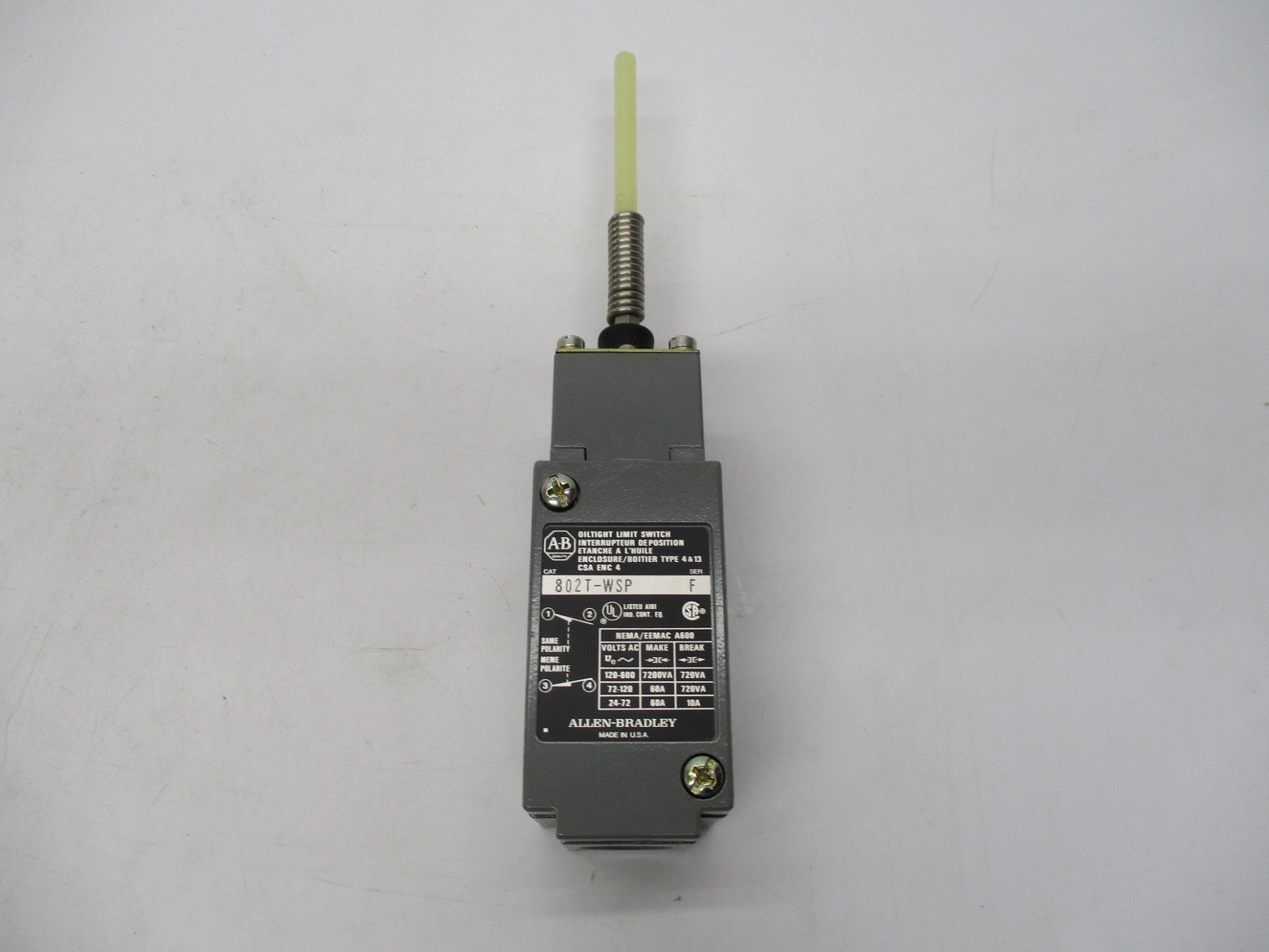 ALLEN BRADLEY 802T-WSP SER. F (BK/GD) NSMP