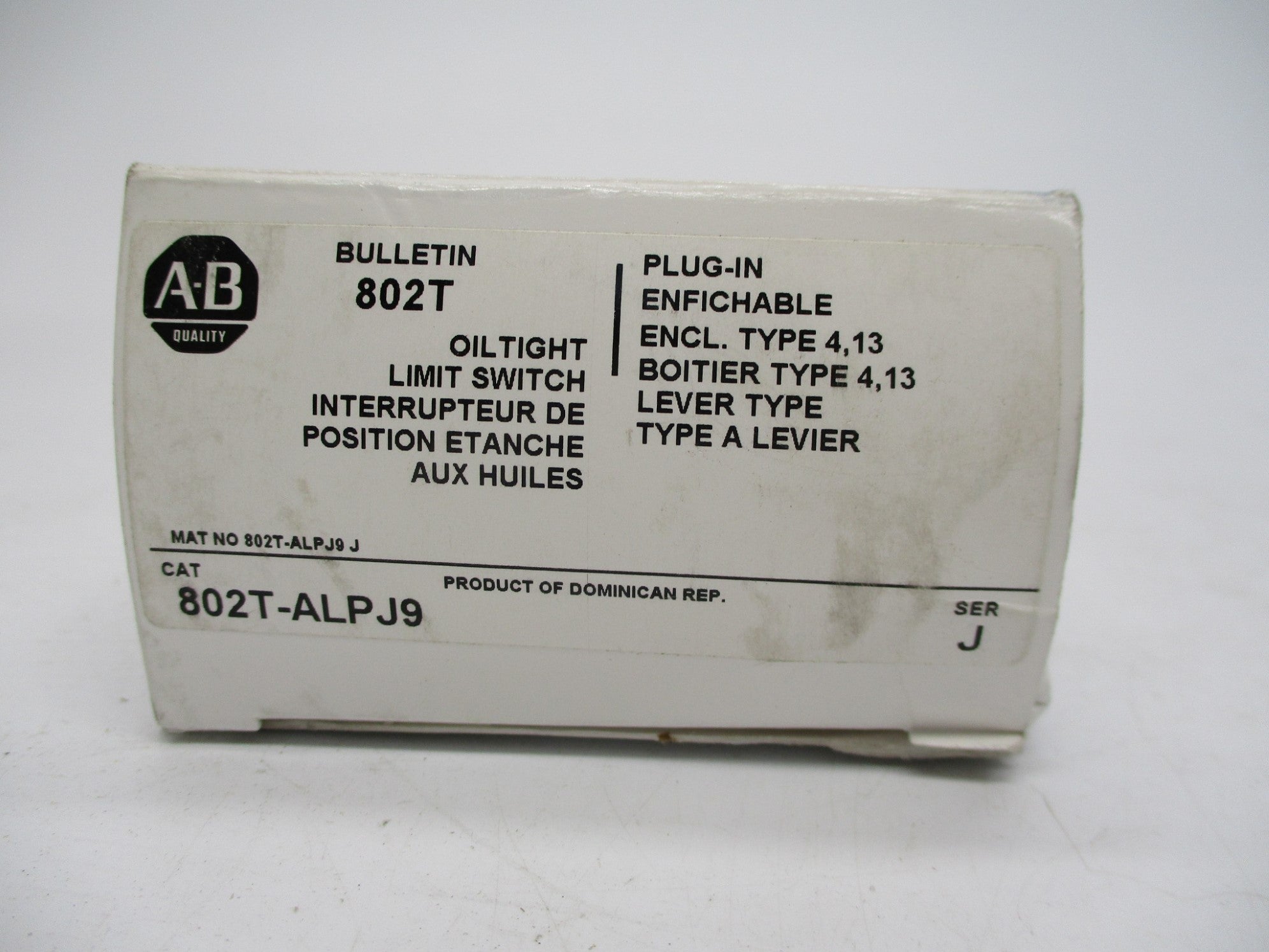 INDUSTRIAL SPARE PART 802T-ALPJ9 SER. J (WH) NSMP