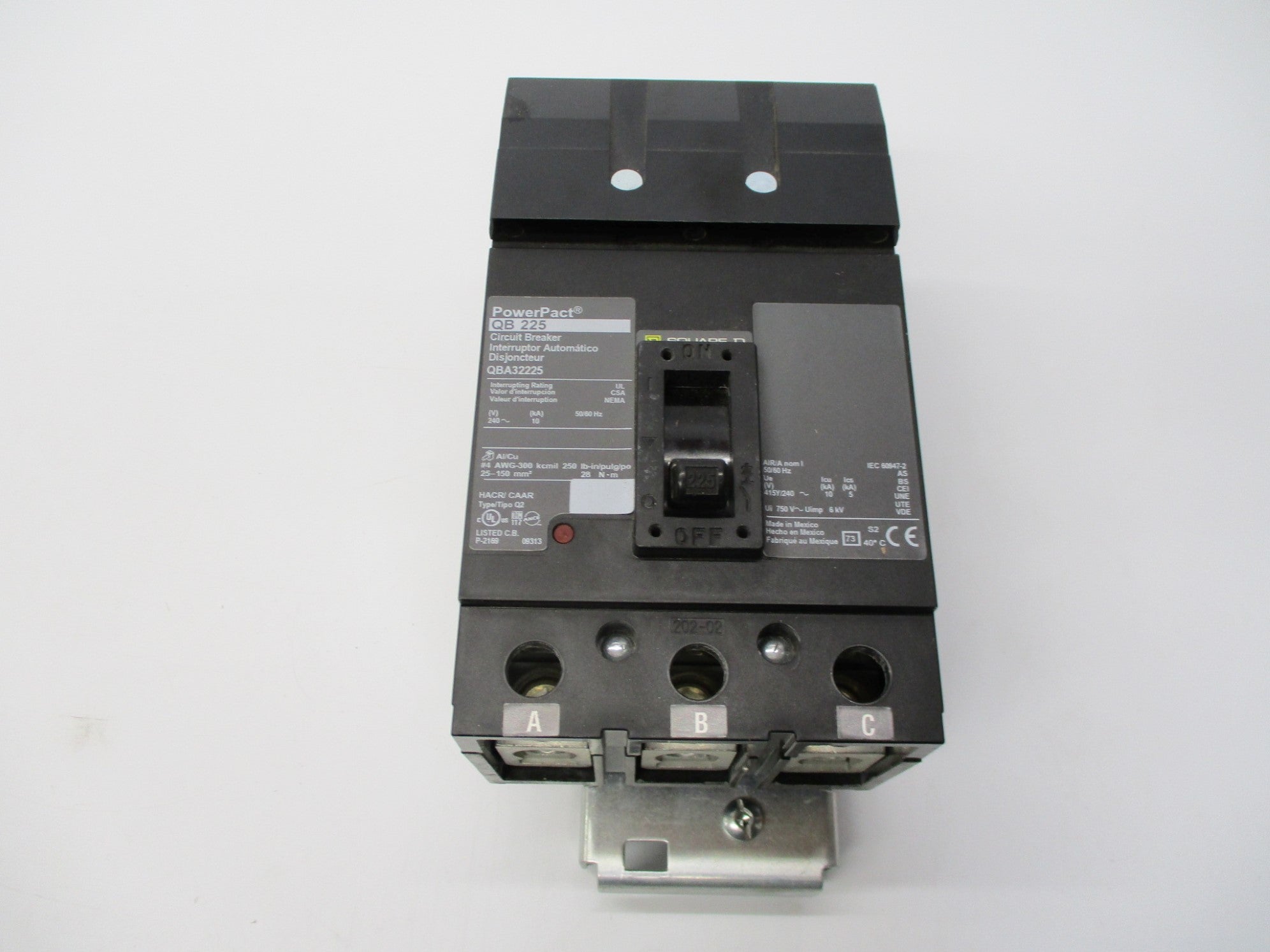 SQUARE D QBA32225 225A 240V NSMP