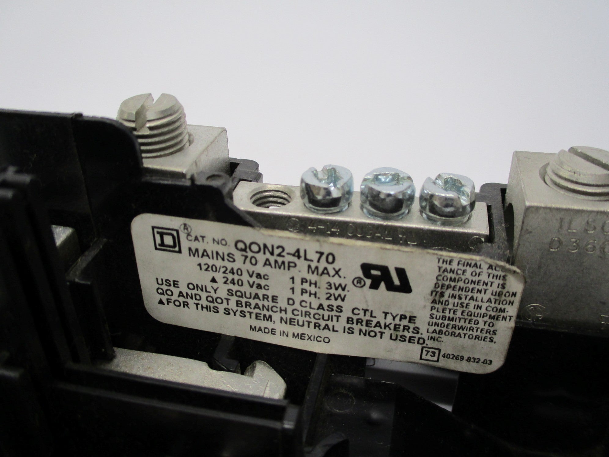 SQUARE D QON2-4L70 (AS PICTURED) NSNP