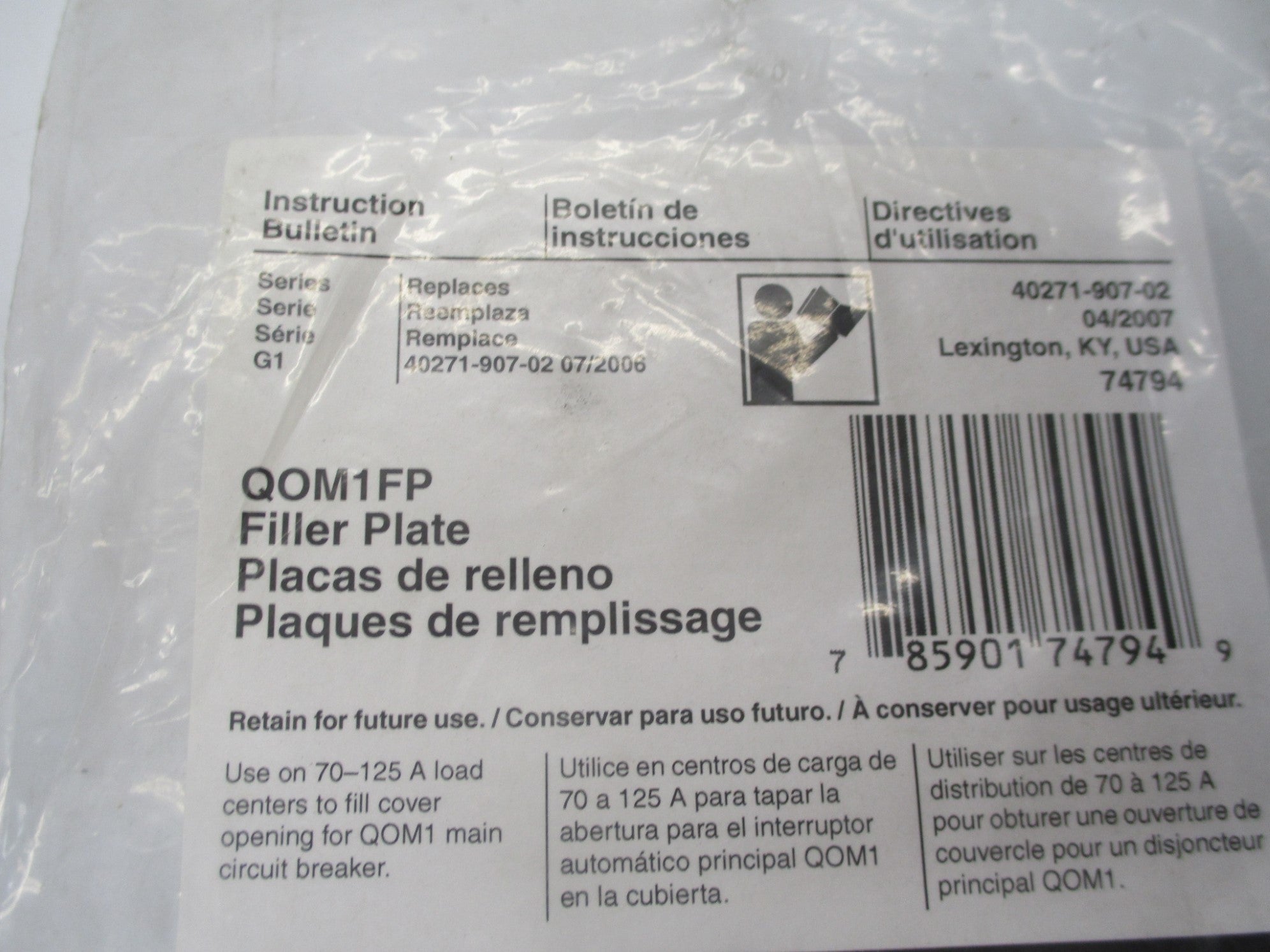 SQUARE D QOM1FP NSMP