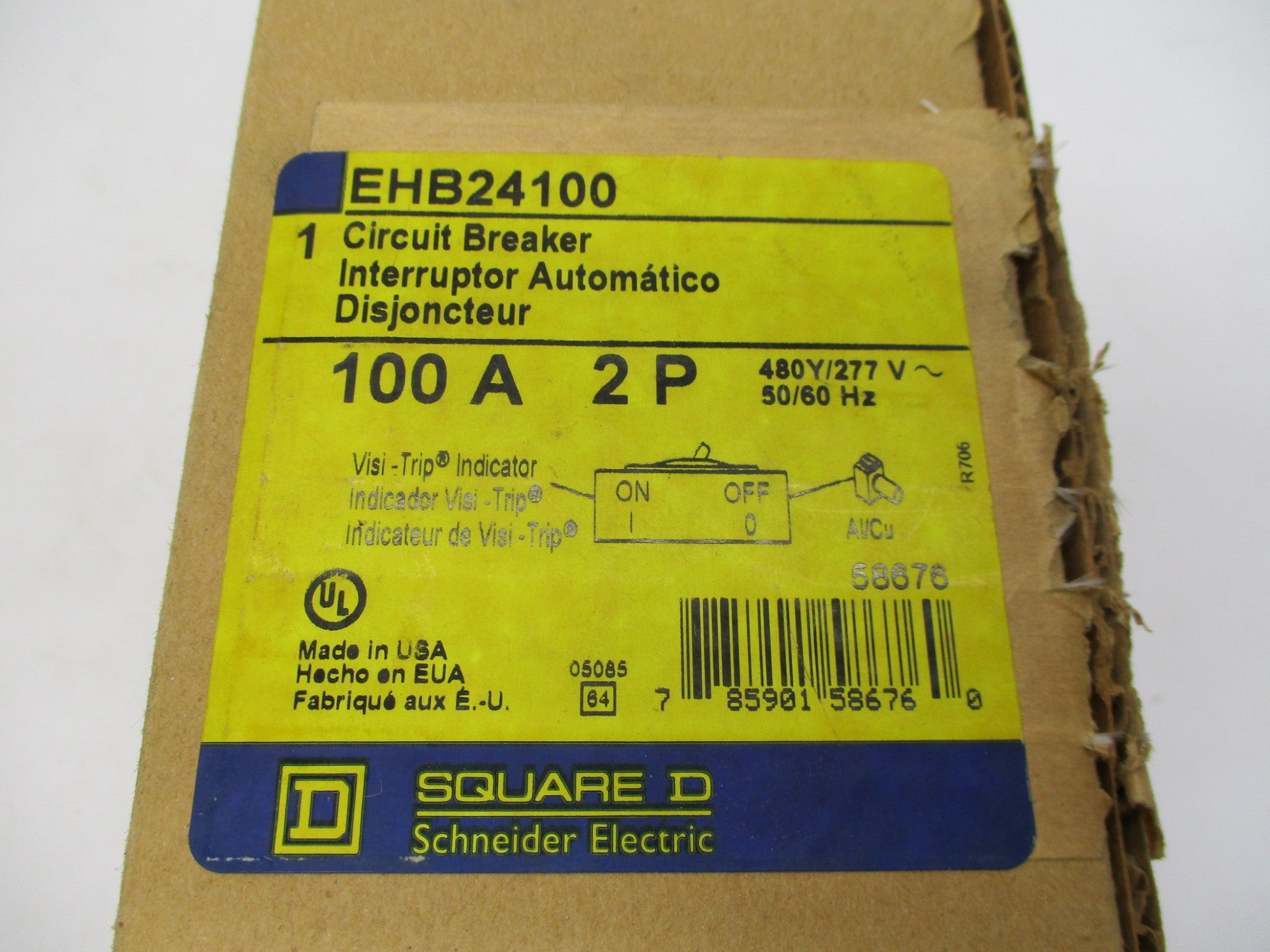 SQUARE D EHB24100 100A 480Y/277V NSMP