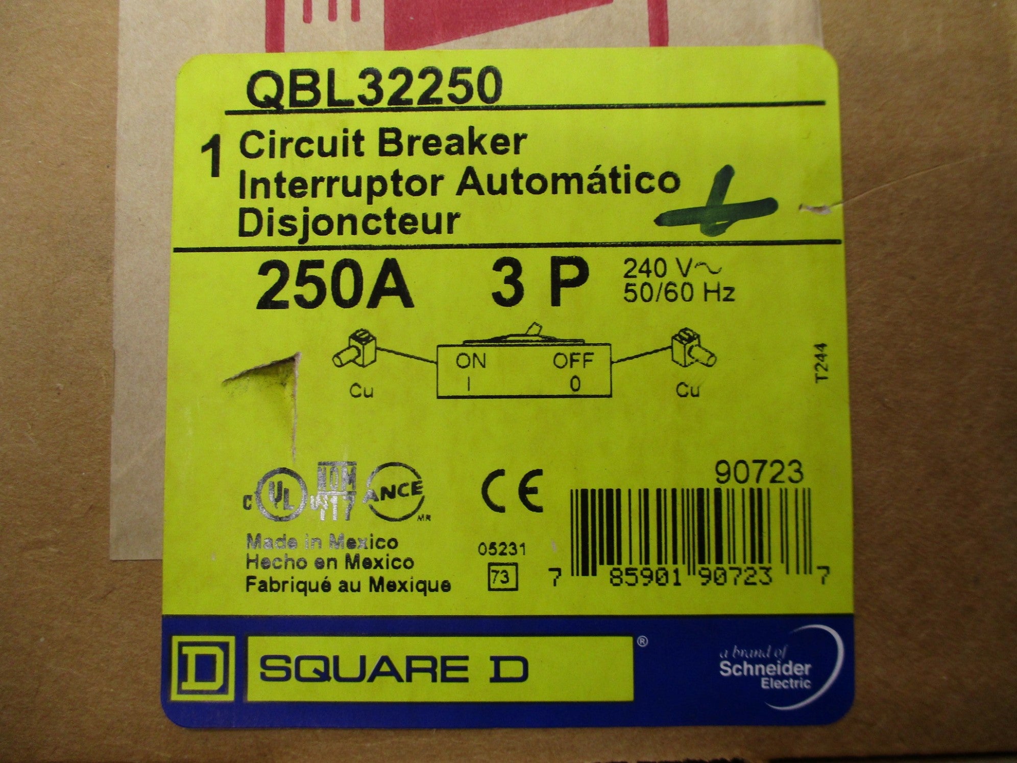 SQUARE D QBL32250 250A 240V NSMP