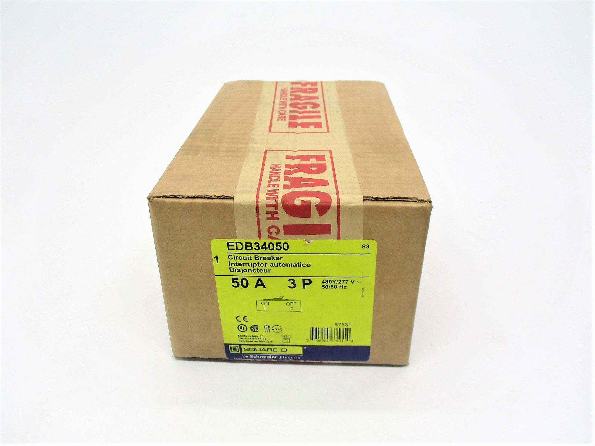 SQUARE D EDB34050 50A 277V NSFS