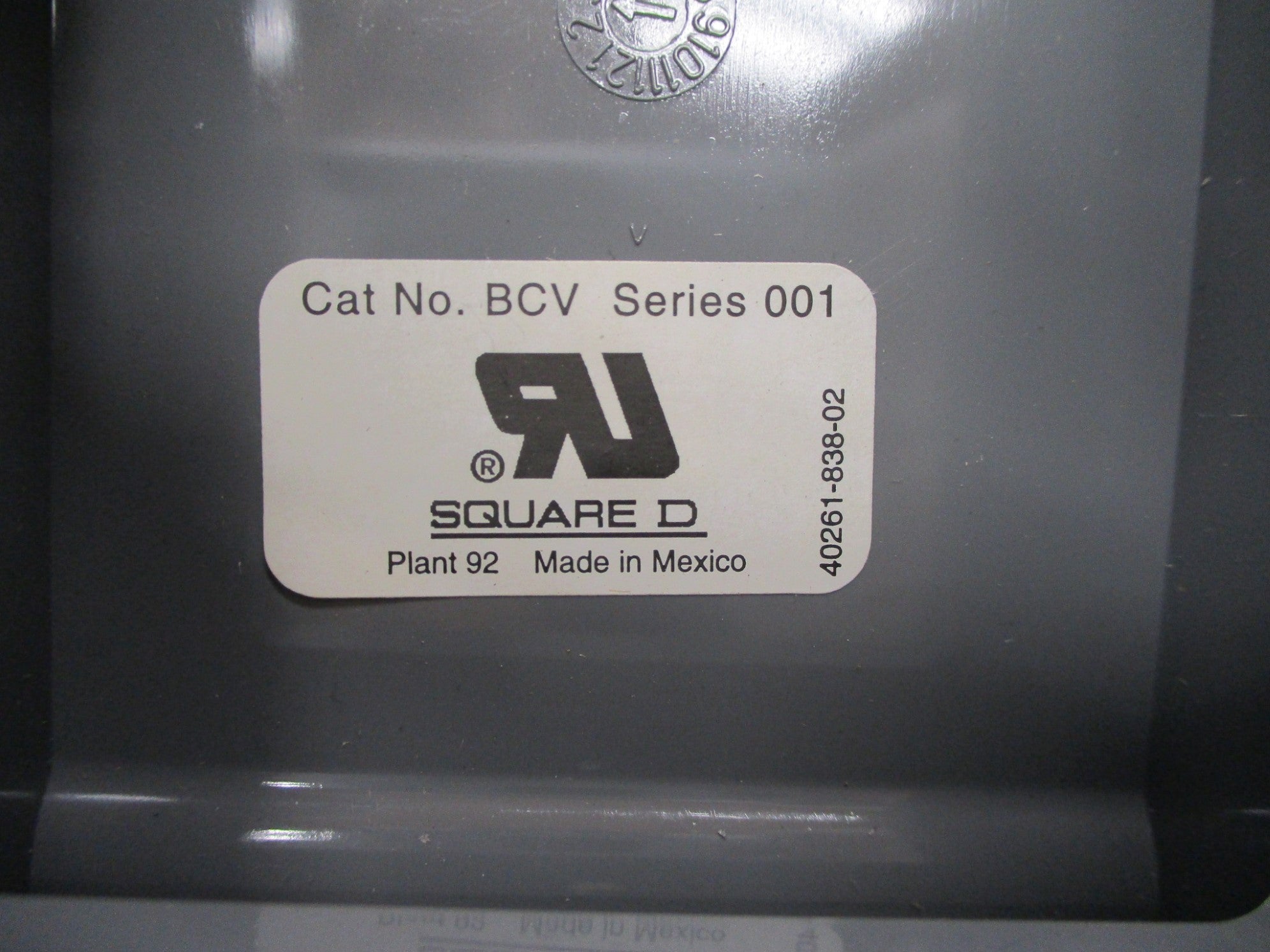 SQUARE D BCV SER. 001 NSMP