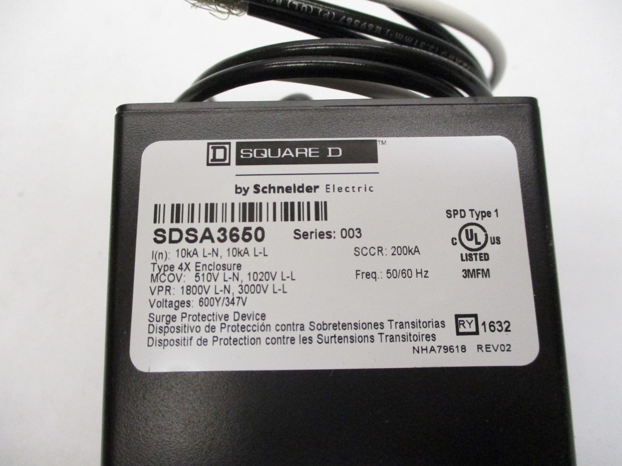 SQUARE D SDSA3650 SER. 003 NSMP