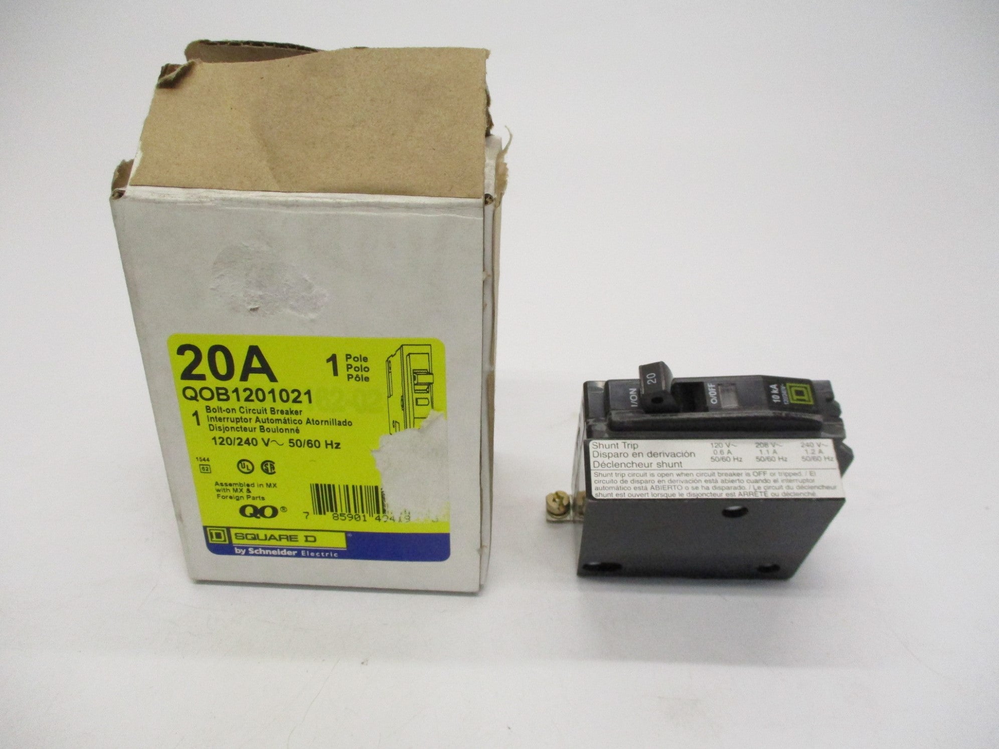 SQUARE D QOB1201021 20A 120/240V NSMP