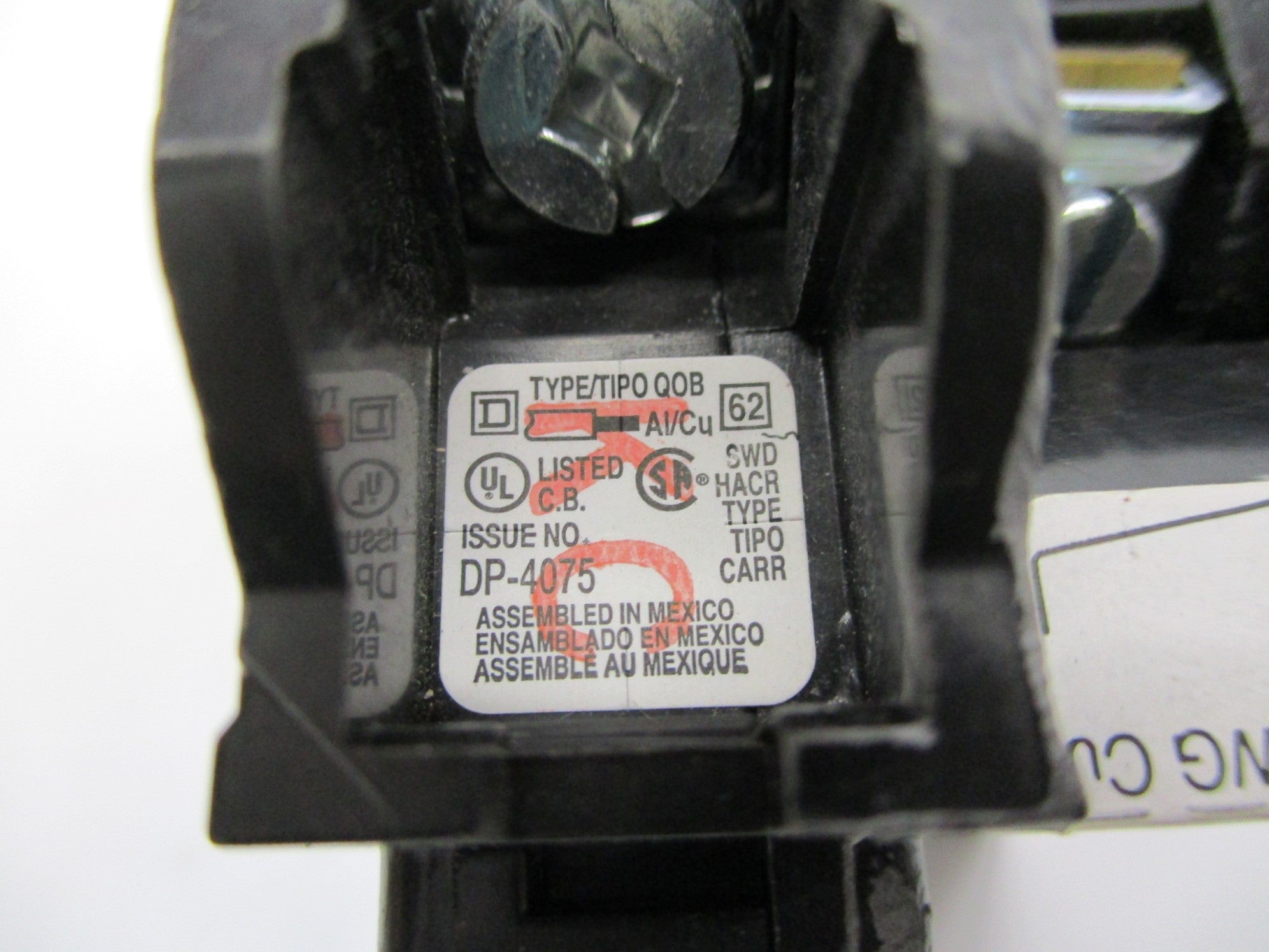 SQUARE D QOB1201021 20A 120/240V NSMP
