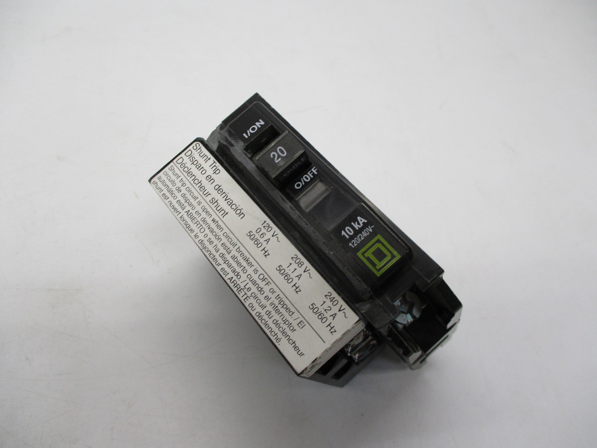 SQUARE D QOB1201021 20A 120/240V NSNP