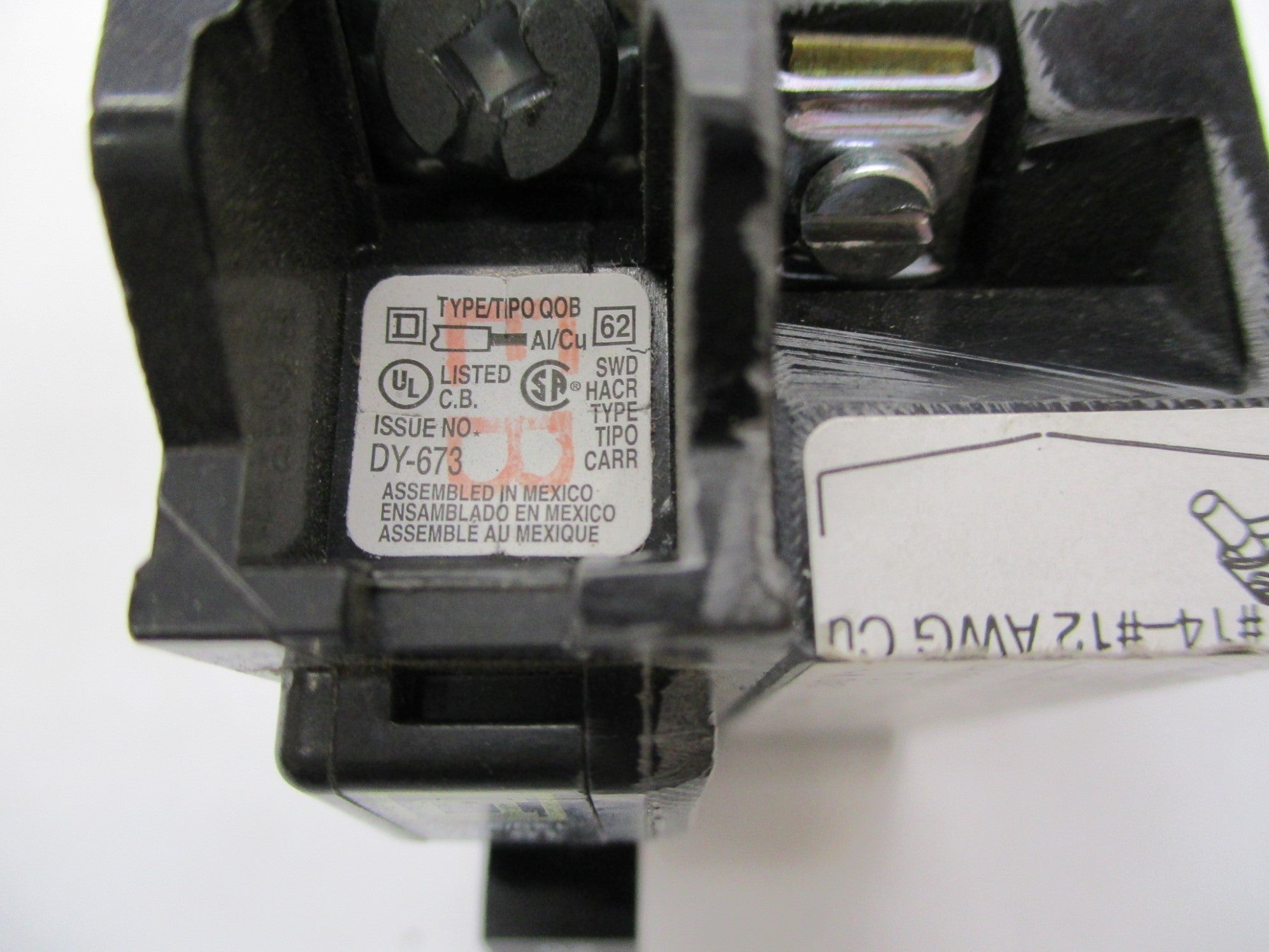 SQUARE D QOB1201021 20A 120/240V NSNP