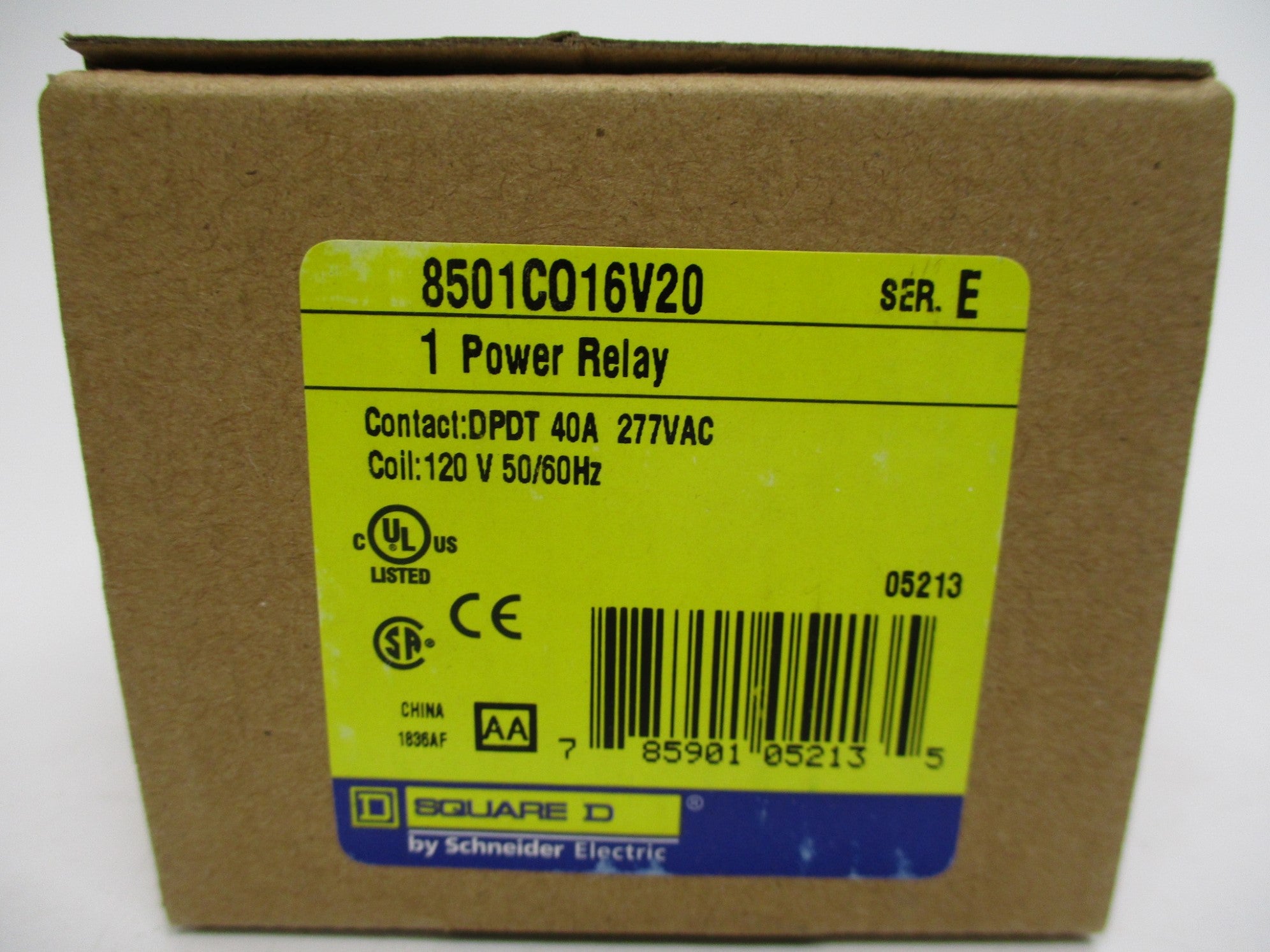 SQUARE D 8501CO16V20 SER. E 120V 40A NSMP