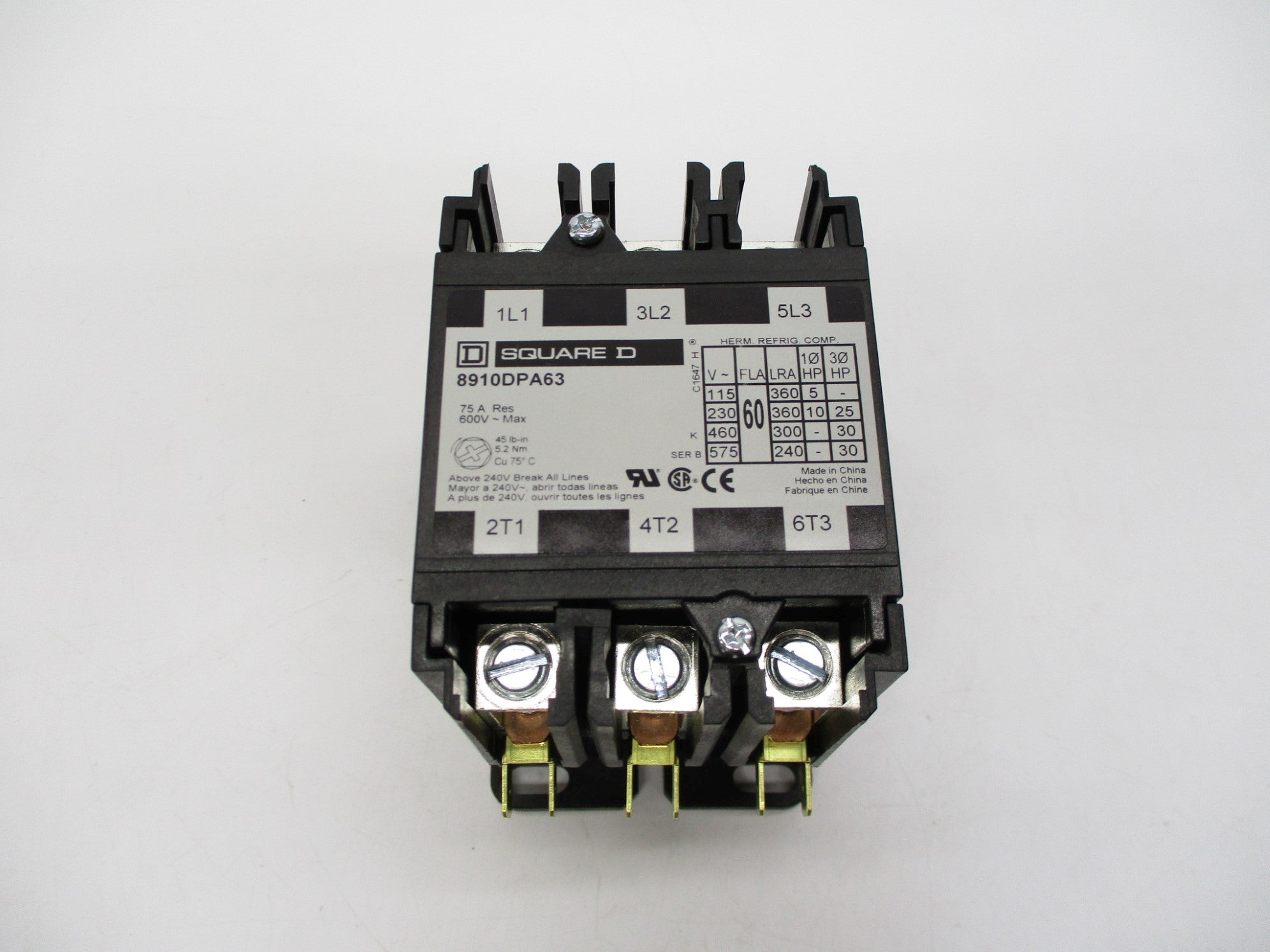 SQUARE D 8910DPA63V06 SER. B 440/480V NSMP