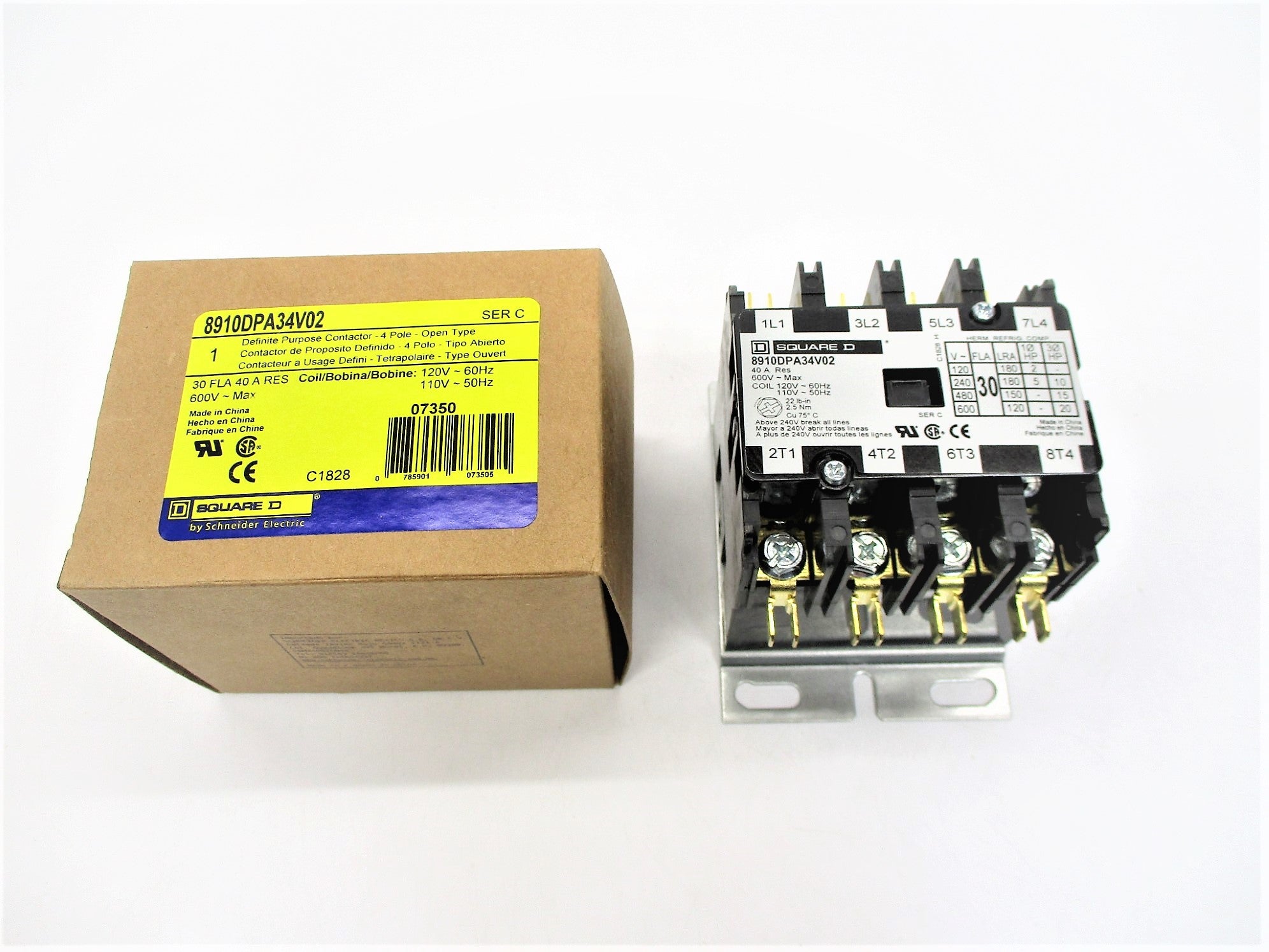 SQUARE D 8910DPA34V02 SER. C 110/120V NSMP