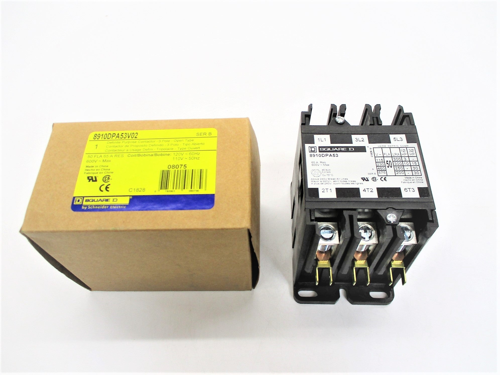 SQUARE D 8910DPA53V02 SER. B 110/120V NSMP