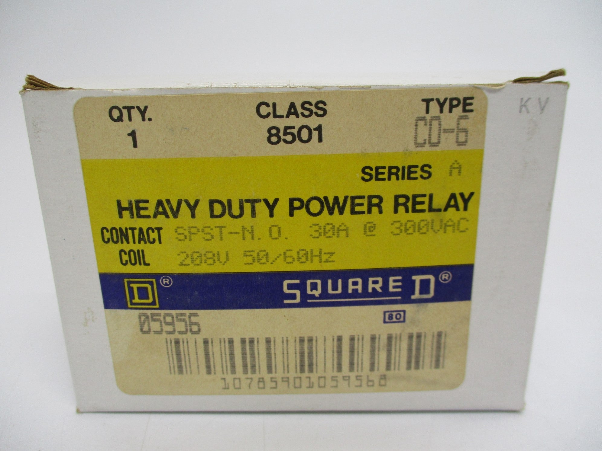 SQUARE D 8501CO-6 SER. A 208V NSMP