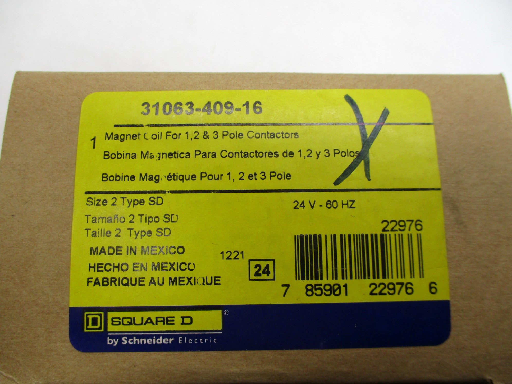 SQUARE D 31063-409-16 24V NSMP
