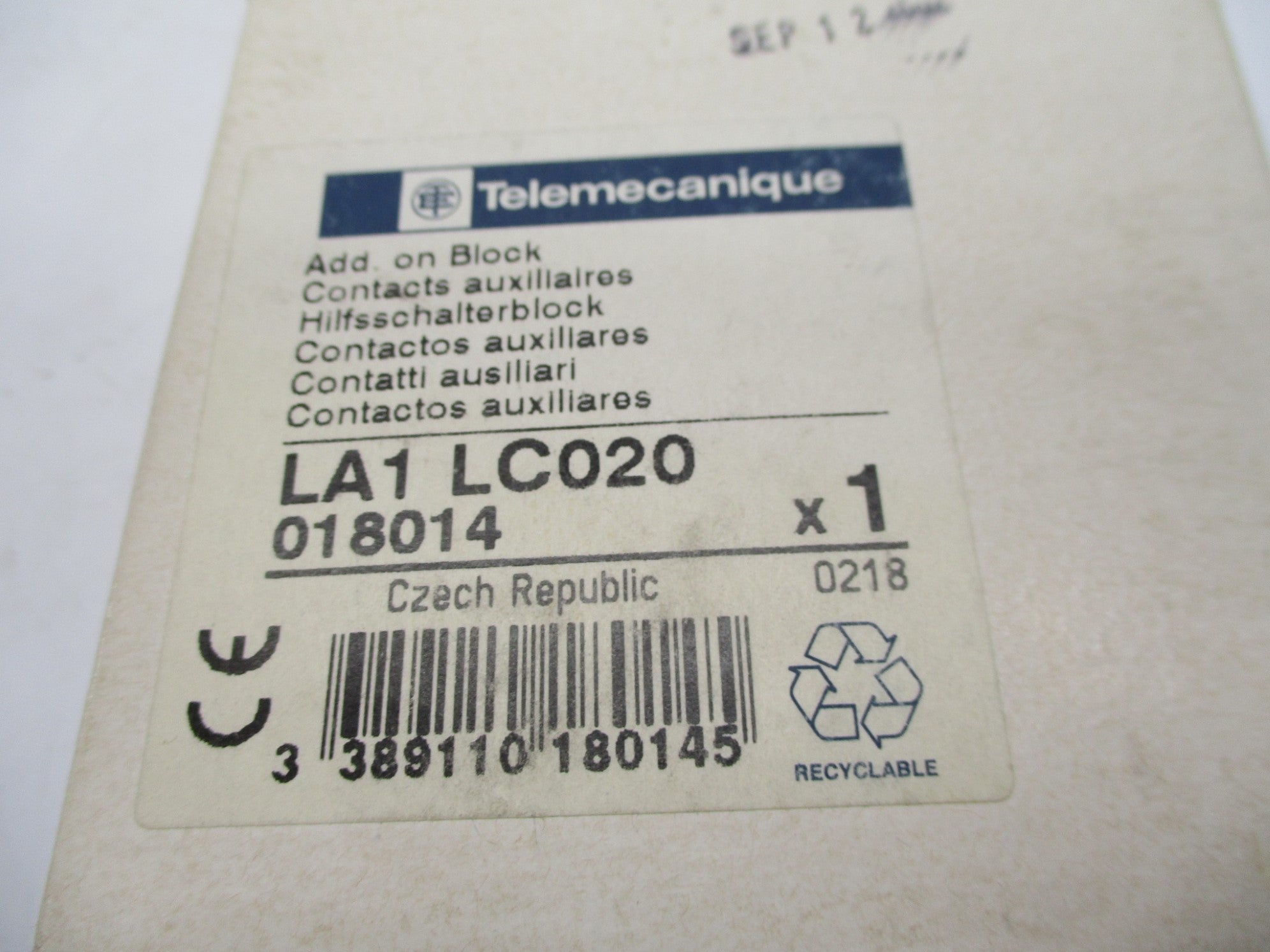 TELEMECANIQUE LA1LC020 660V 6A NSMP