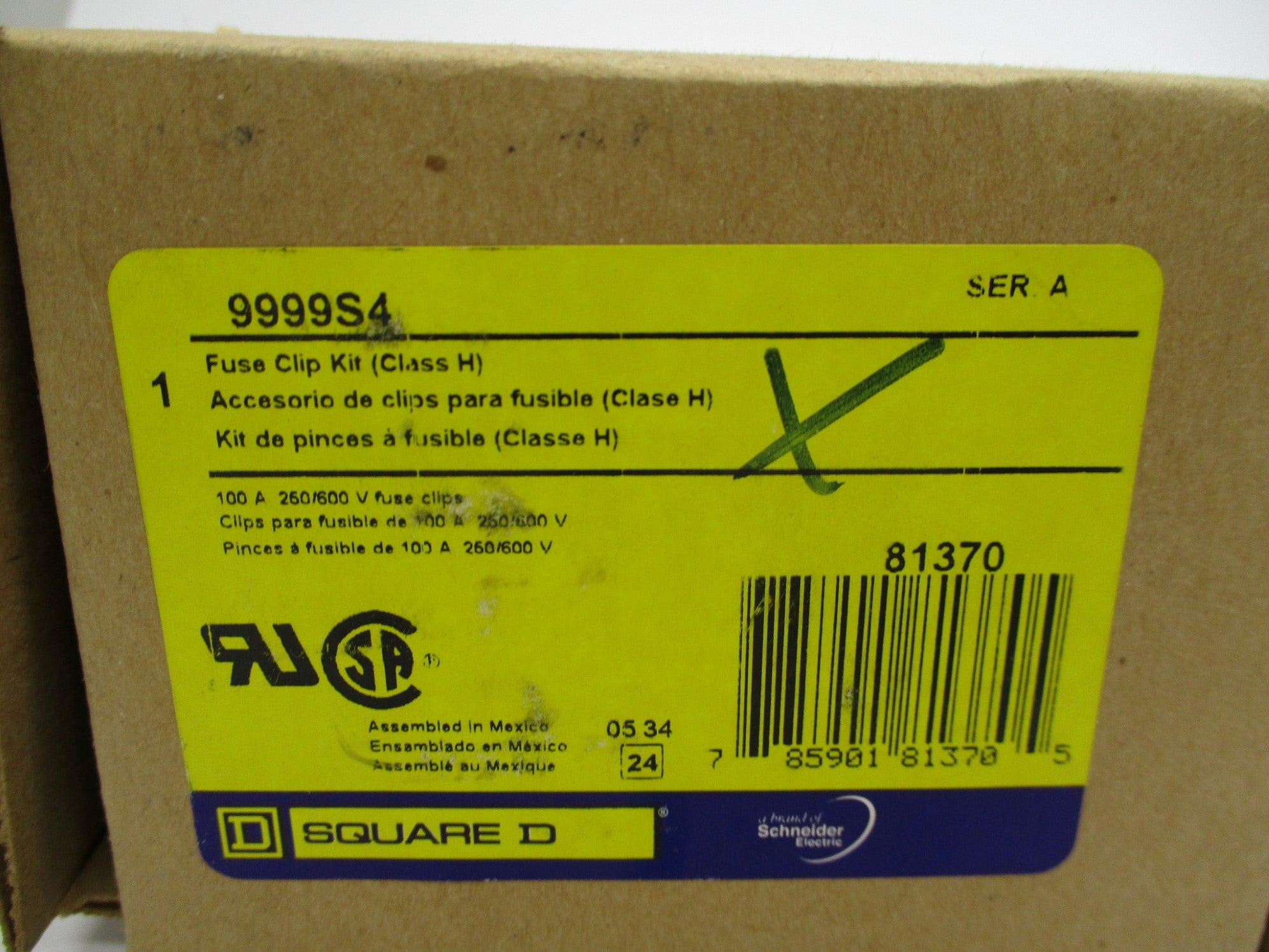 SQUARE D 9999S4 SER. A NSMP