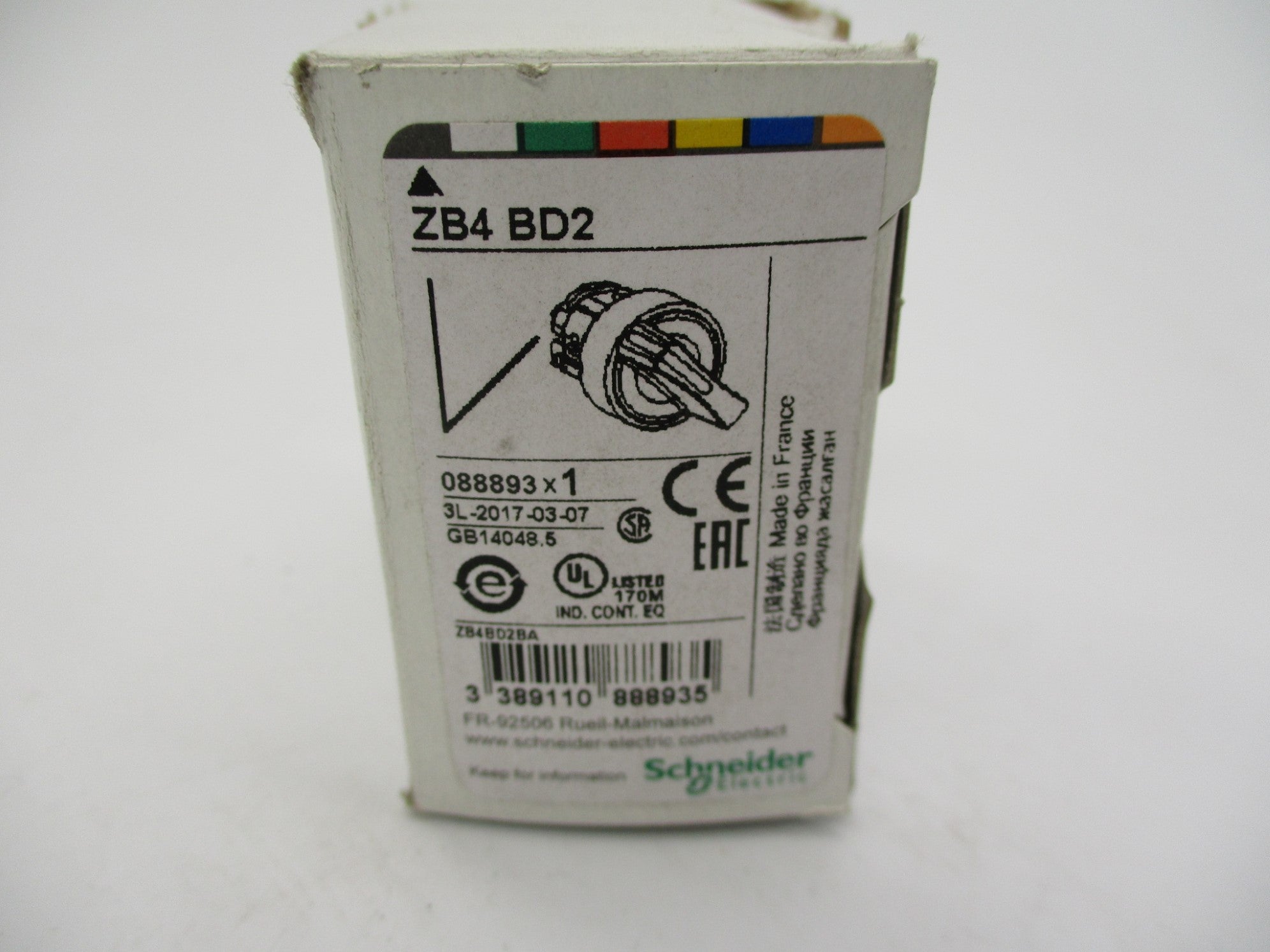 SCHNEIDER ELECTRIC ZB4BD2 NSMP