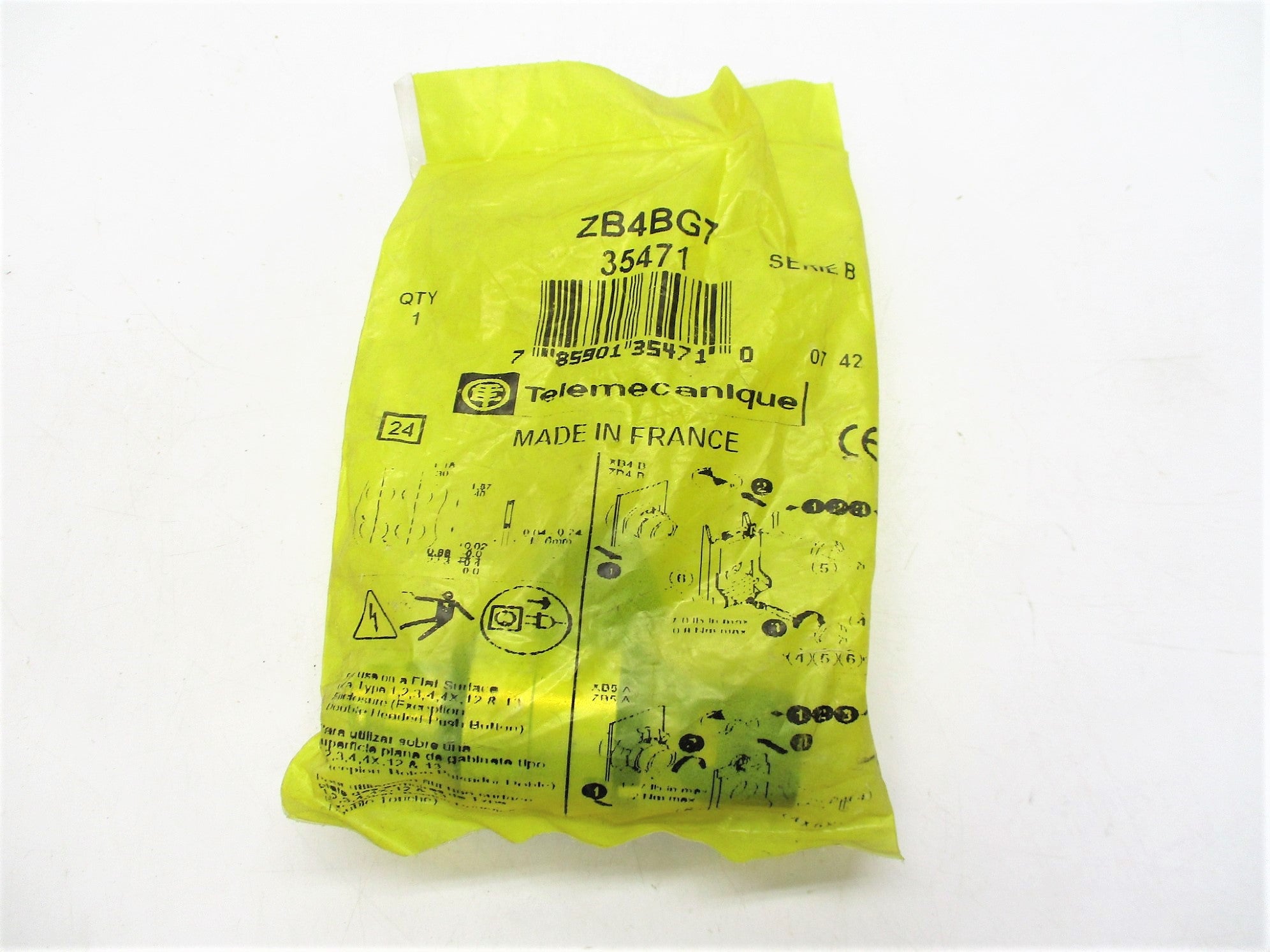 TELEMECANIQUE ZB4BG7 SER. B NSMP