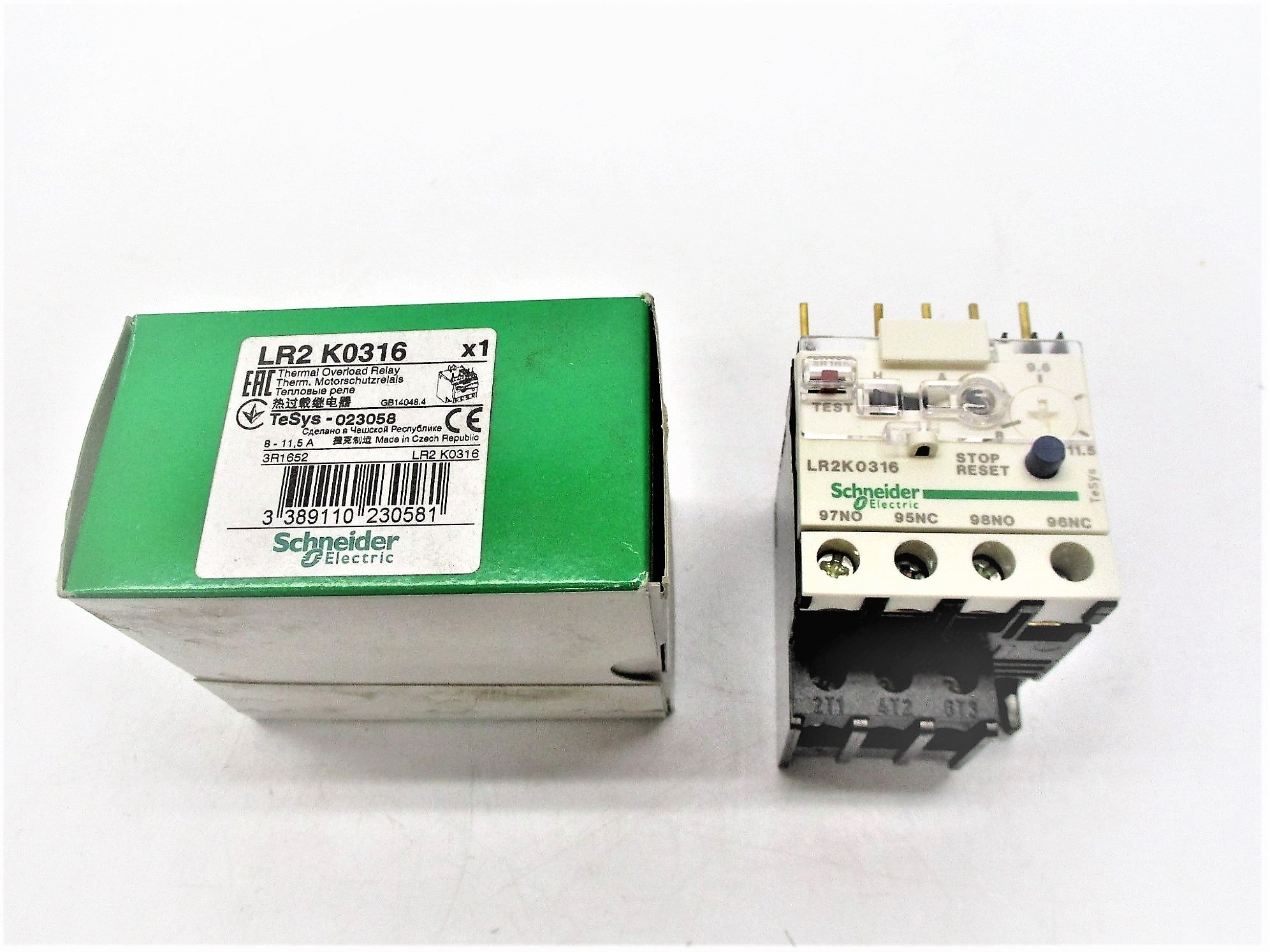 SCHNEIDER ELECTRIC LR2K0316 8-11.5A NSMP