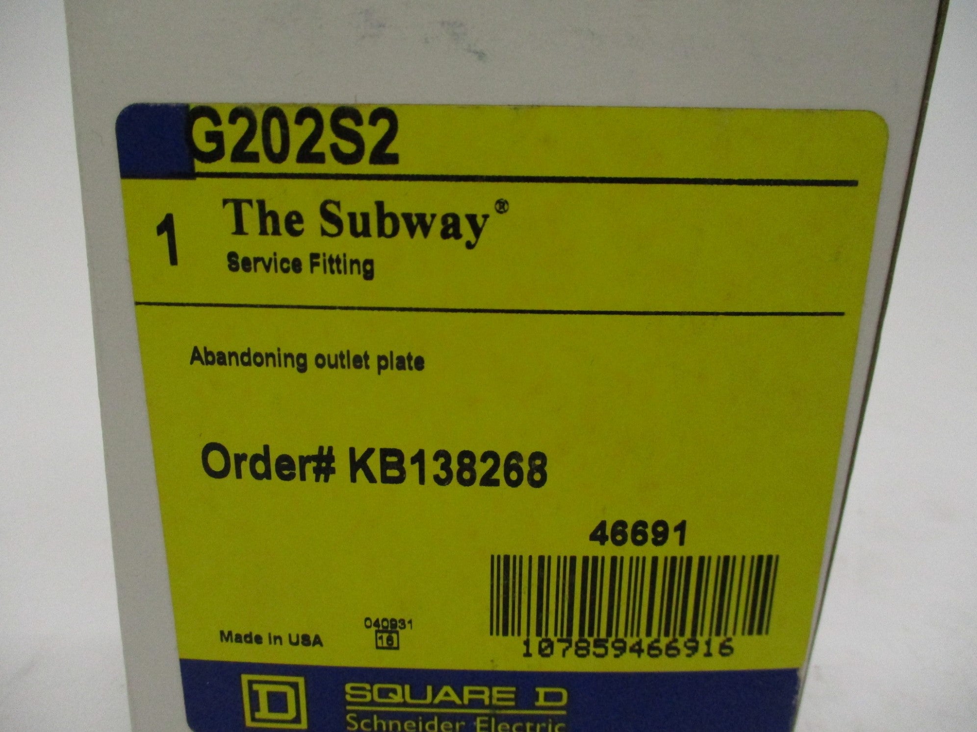 SQUARE D G202S2 NSMP