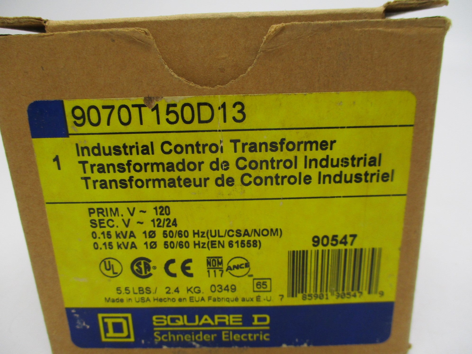 SQUARE D 9070T150D13 120V NSMP