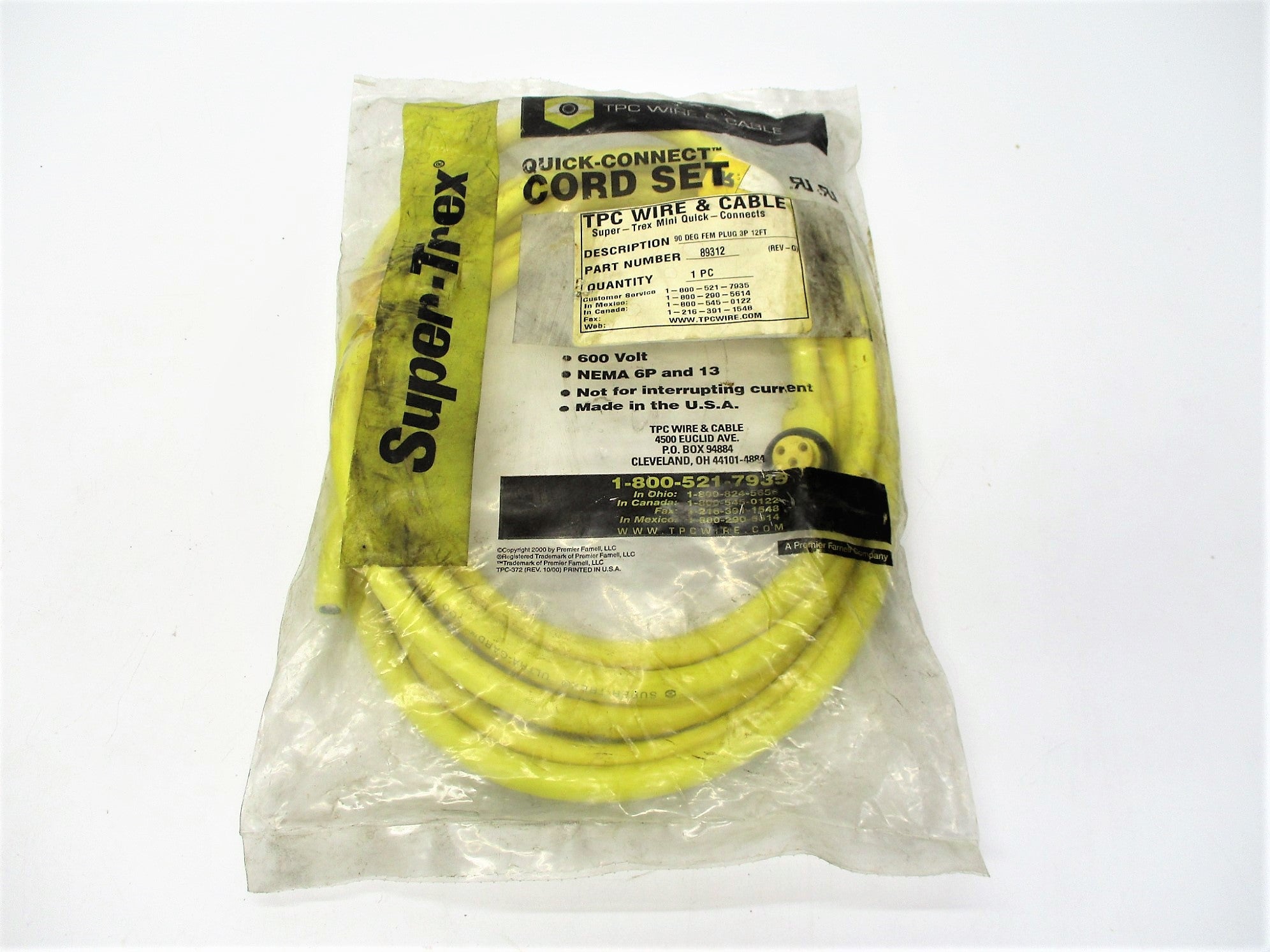TPC WIRE & CABLE 89312 NSMP