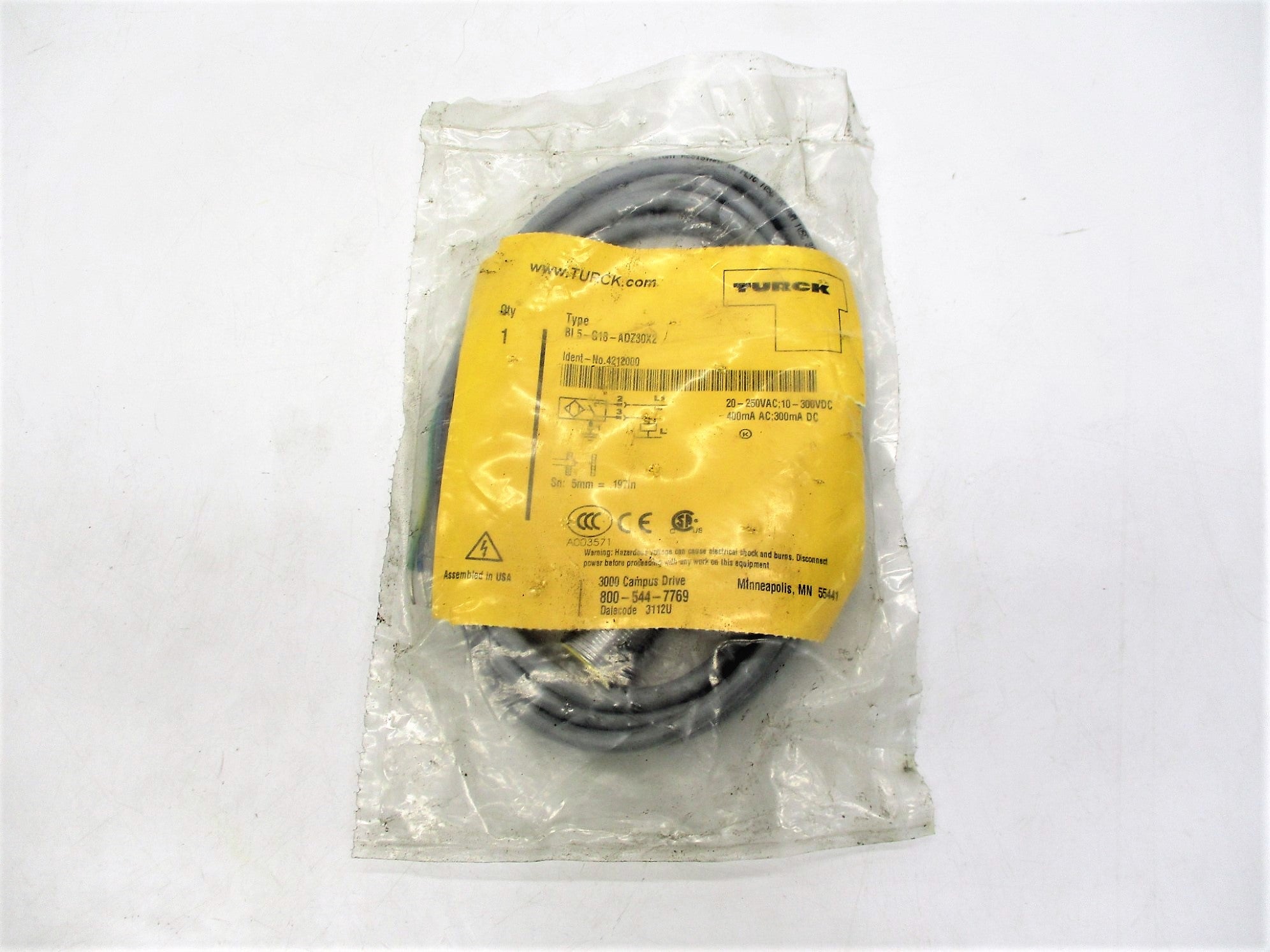 TURCK BI5-G18-ADZ30X2 5M NSMP