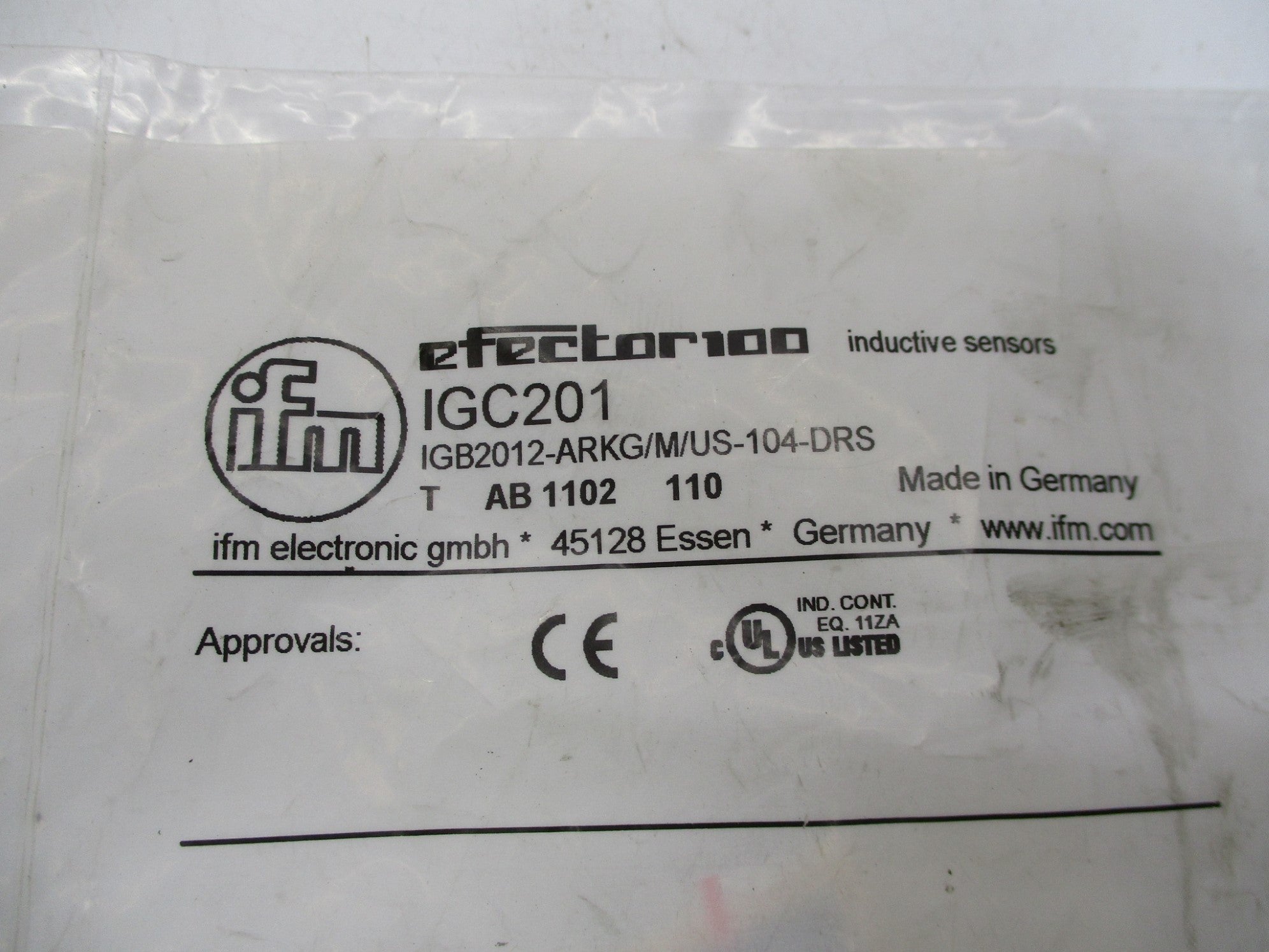 IFM EFECTOR IGC201 NSMP