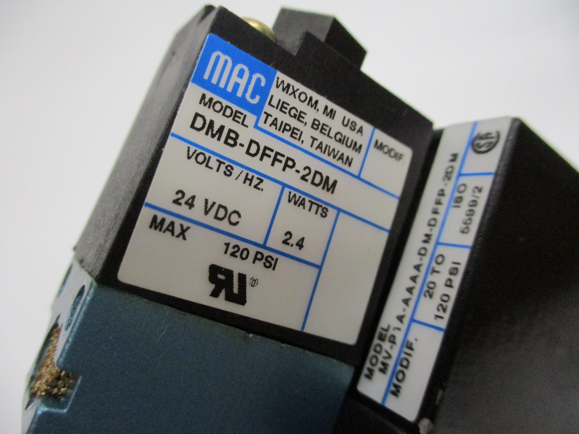 MAC MV-P1A-AAAA-DM-DFFP-2DM 24VDC NSNP