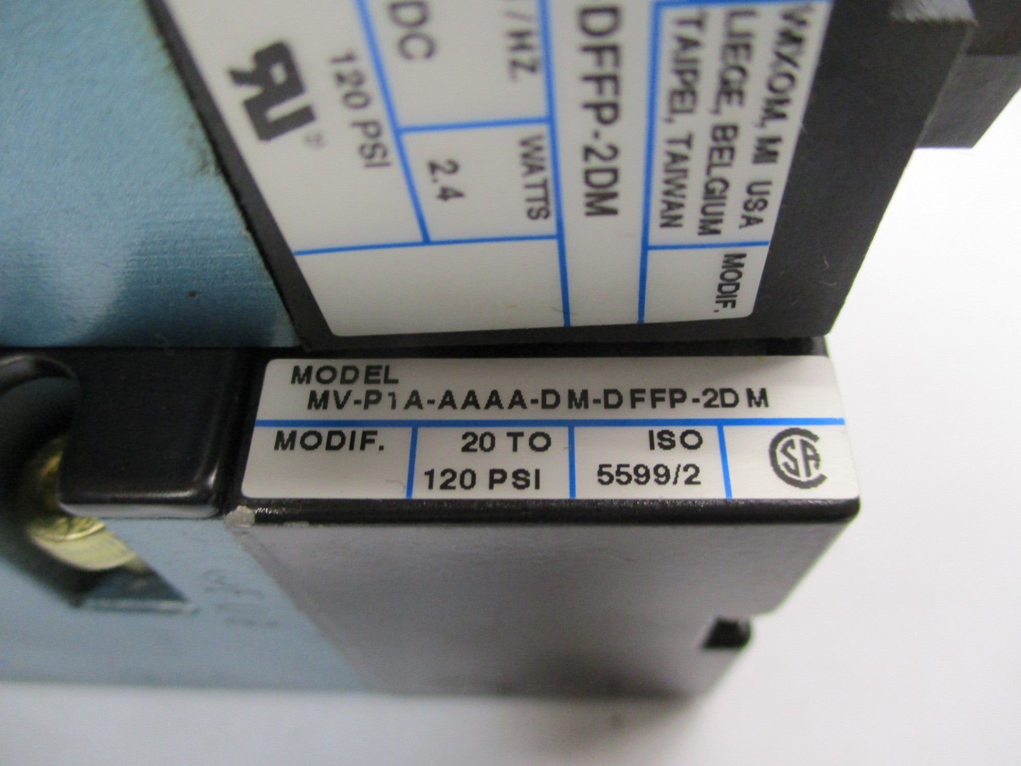 MAC MV-P1A-AAAA-DM-DFFP-2DM 24VDC NSNP