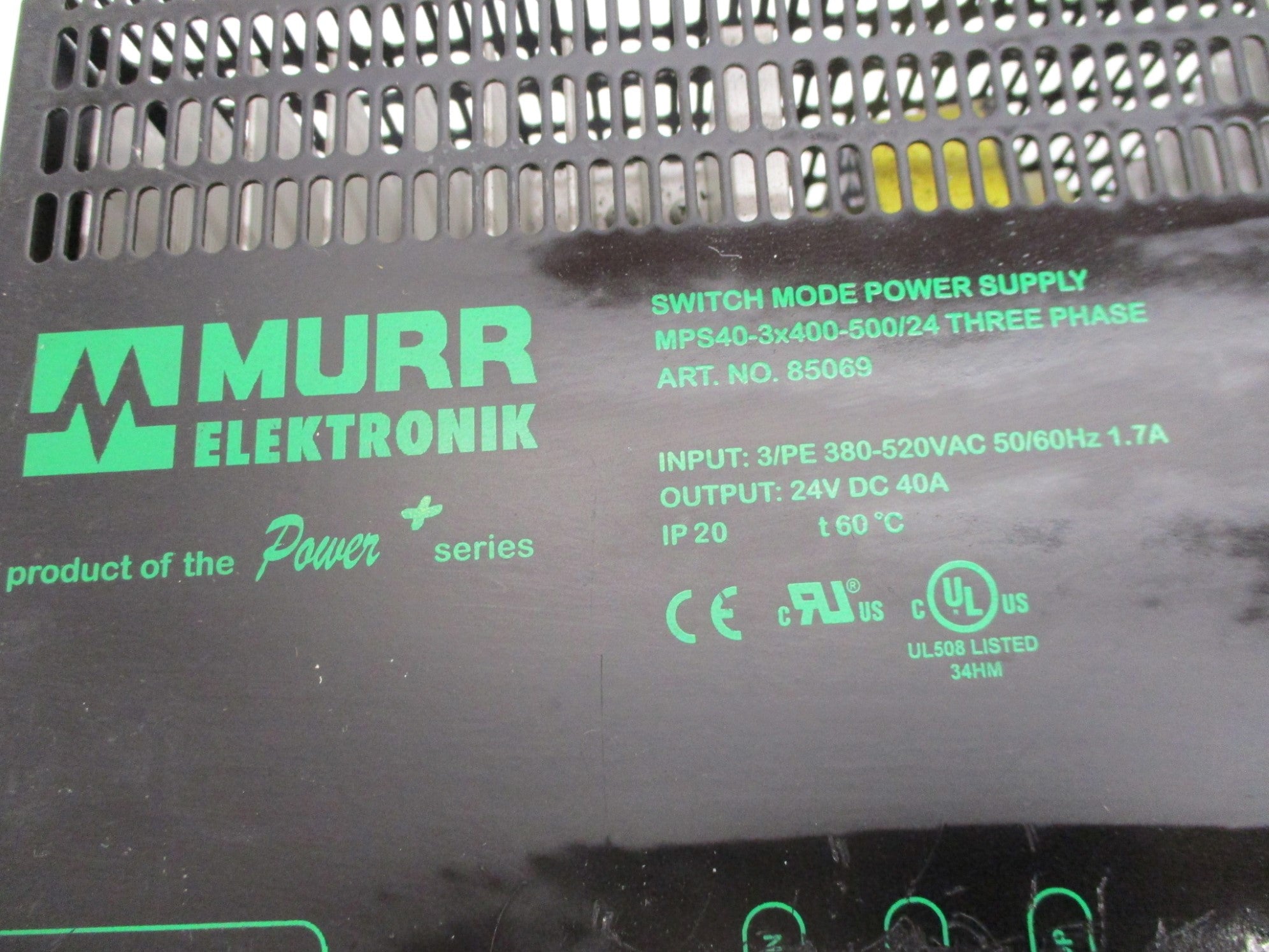 MURR ELEKTRONIK MPS40-3X400-500/24 UNMP