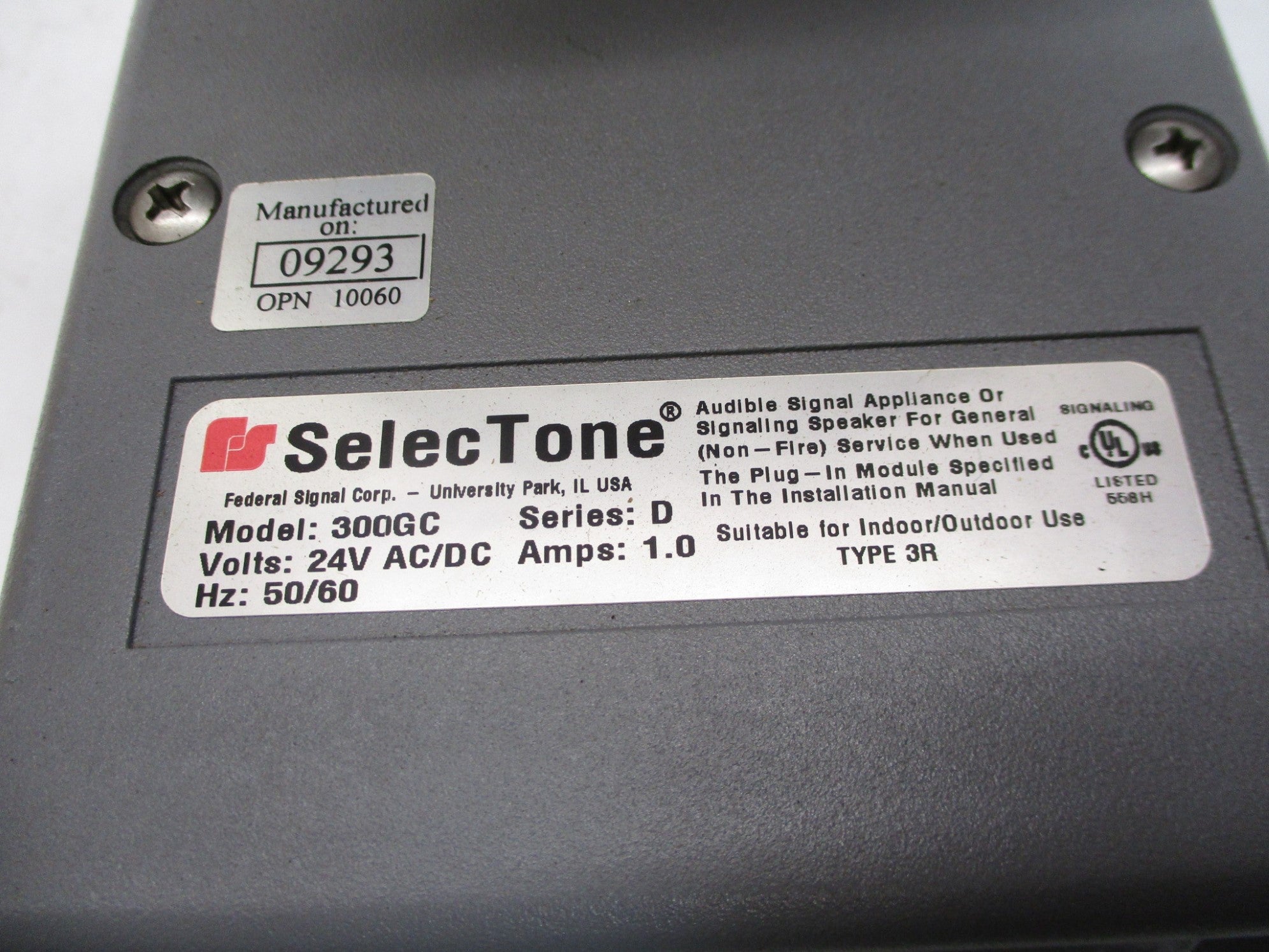FEDERAL SIGNAL 300GC-024 NSMP